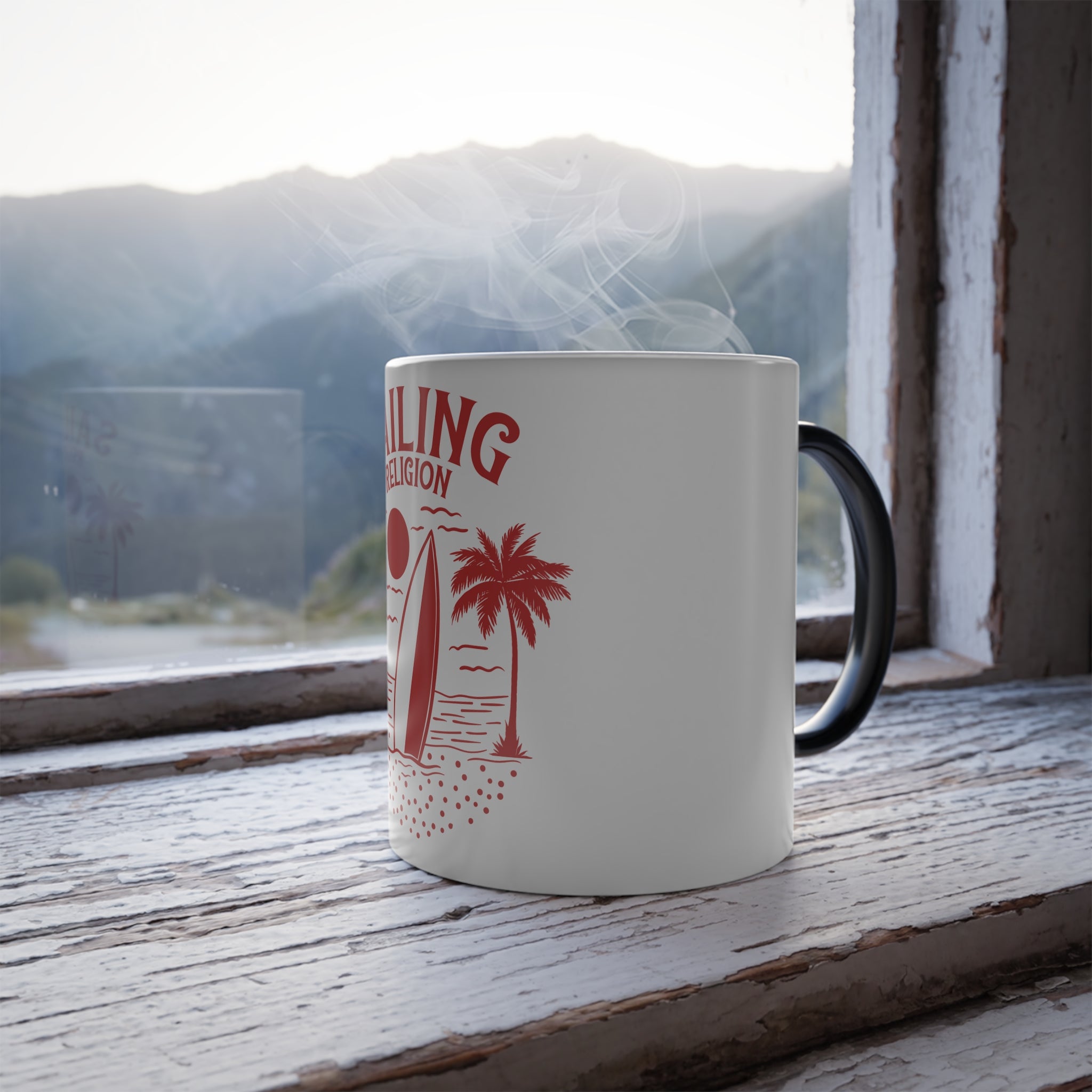 Sailing Religion Color Morphing Mug, 11oz