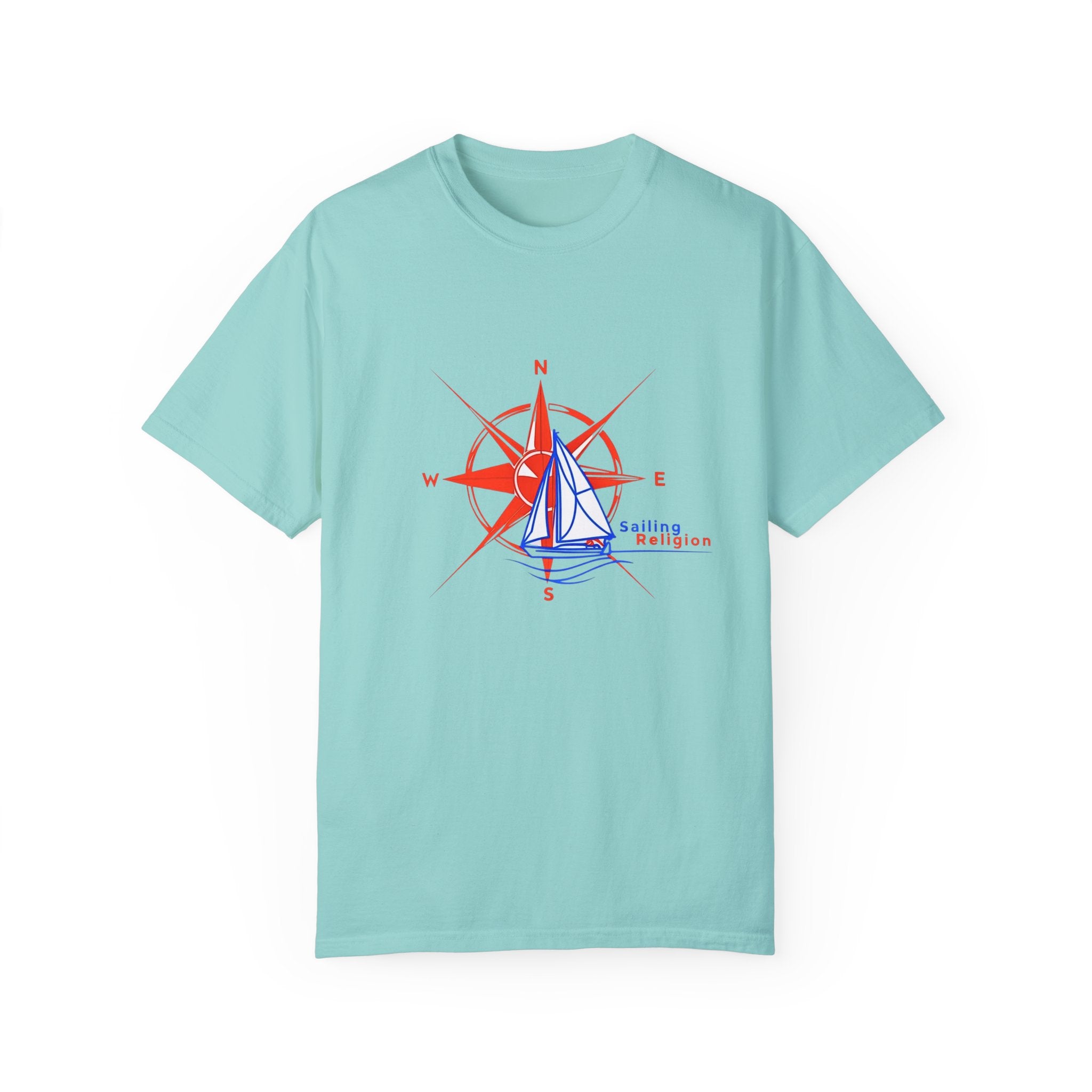 Sailing Religion single line designs Unisex T-shirt