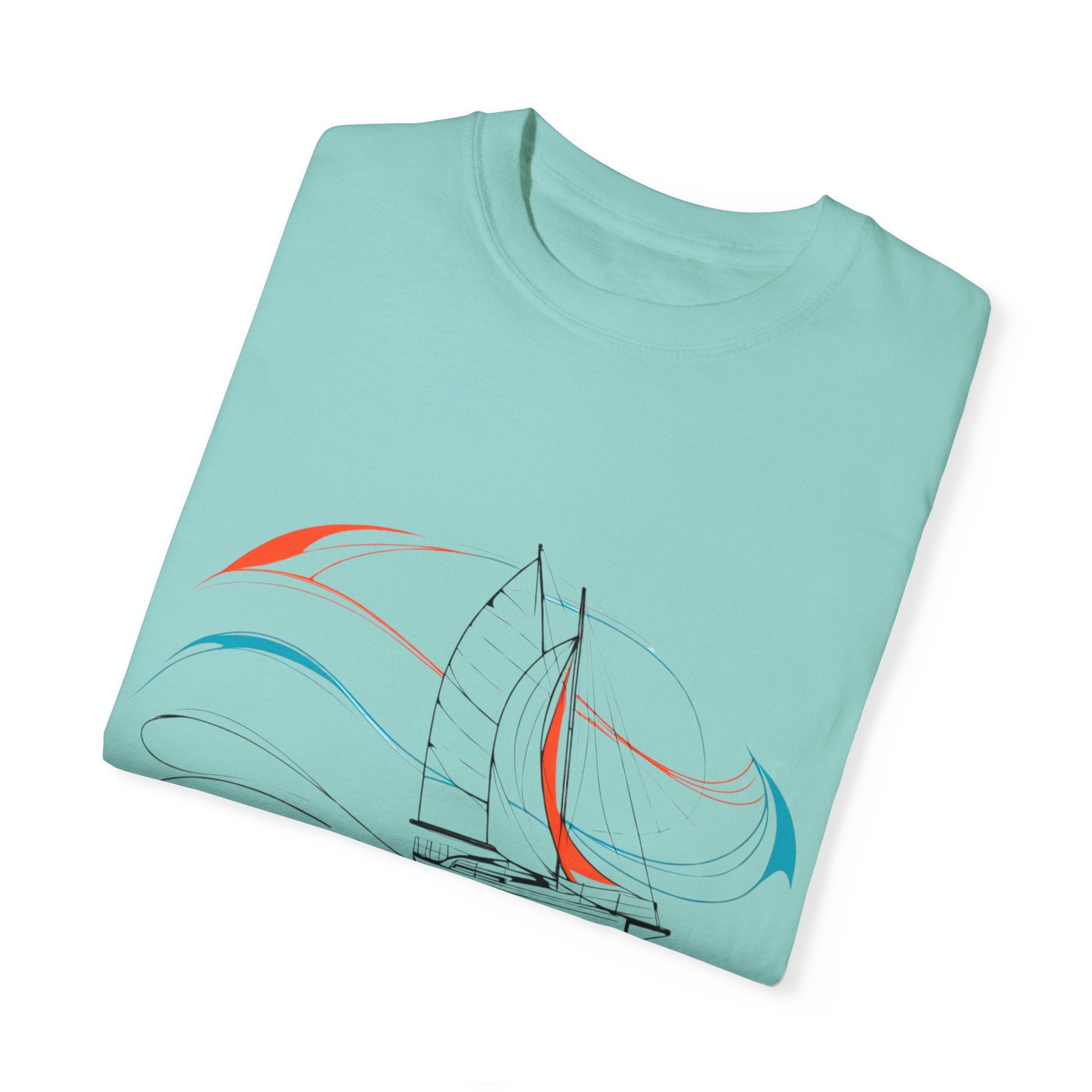 Sailing Religion single line designs Unisex T-shirt