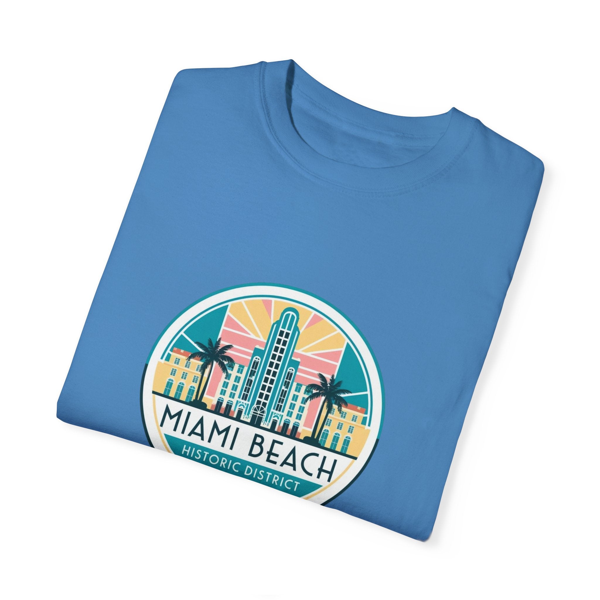 Sailing Religion Miami Beach vibe collection Unisex Garment-Dyed T-shirt