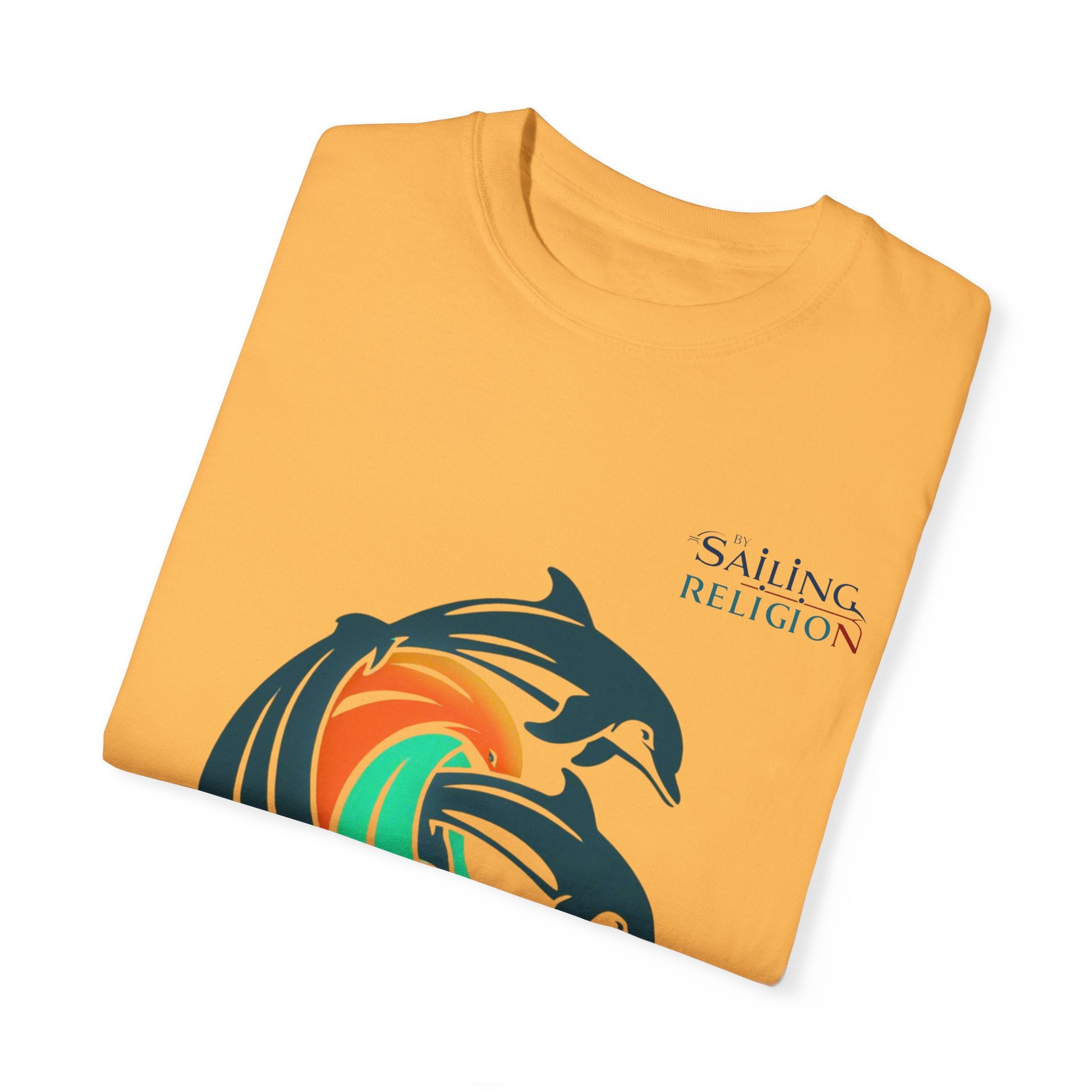 Sailing Religion Dolphins Unisex Garment-Dyed T-shirt