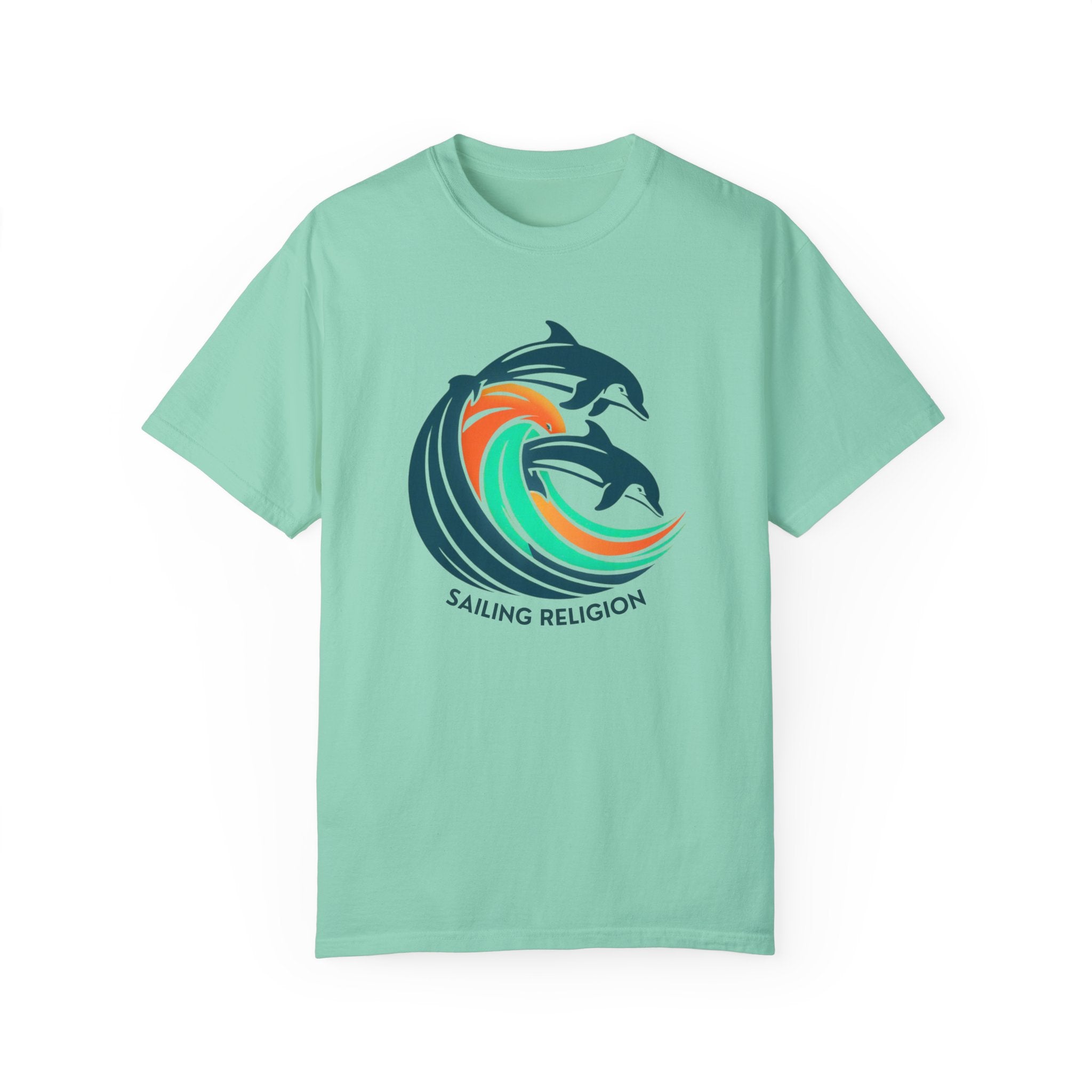 Sailing Religion dolphin Unisex Garment-Dyed T-shirt