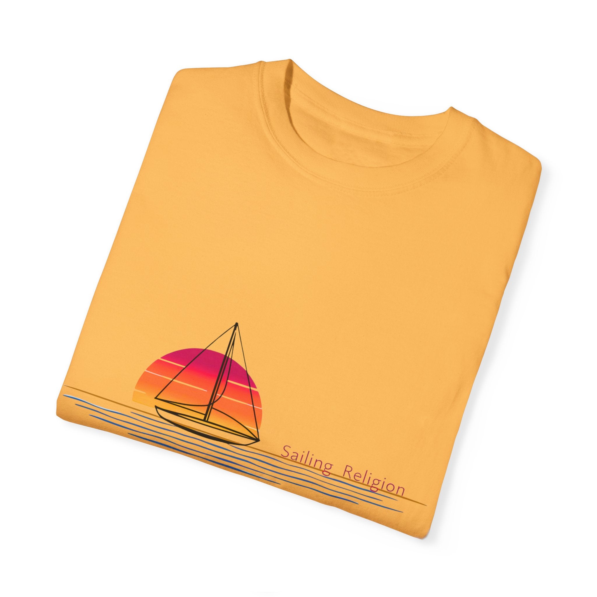 Sailing Religion single line designs Unisex T-shirt