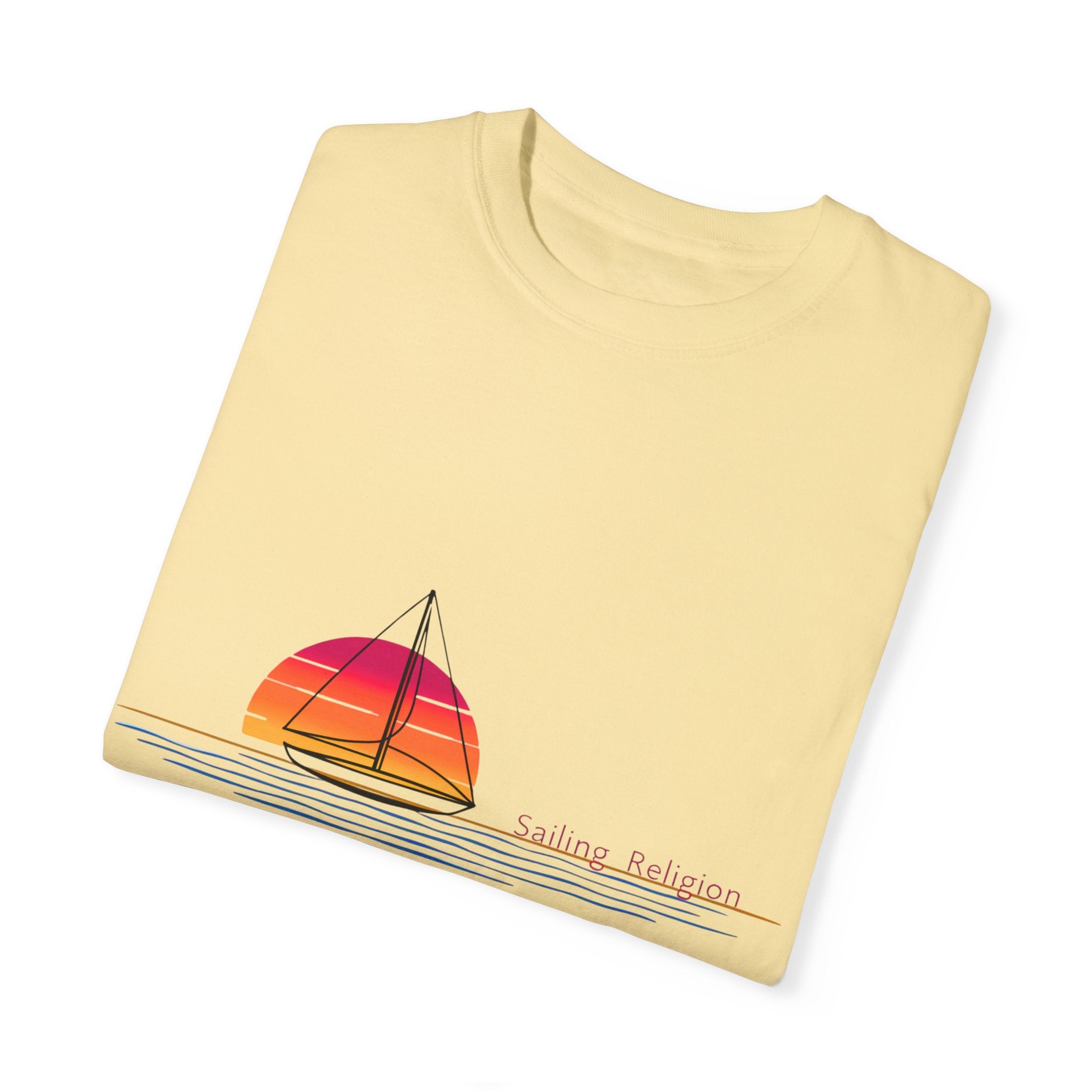 Sailing Religion single line designs Unisex T-shirt