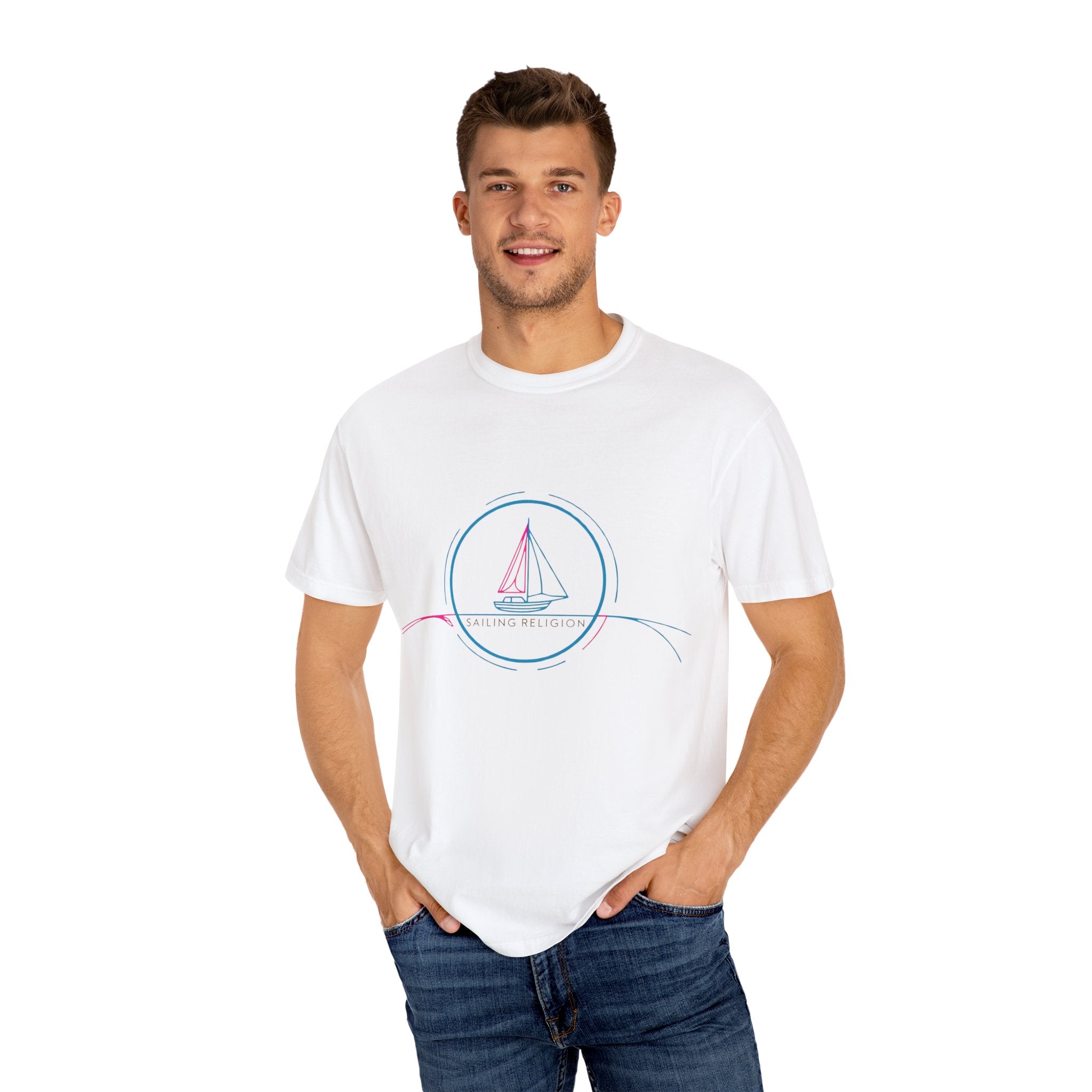 Sailing Religion single line designs collection Unisex T-shirt