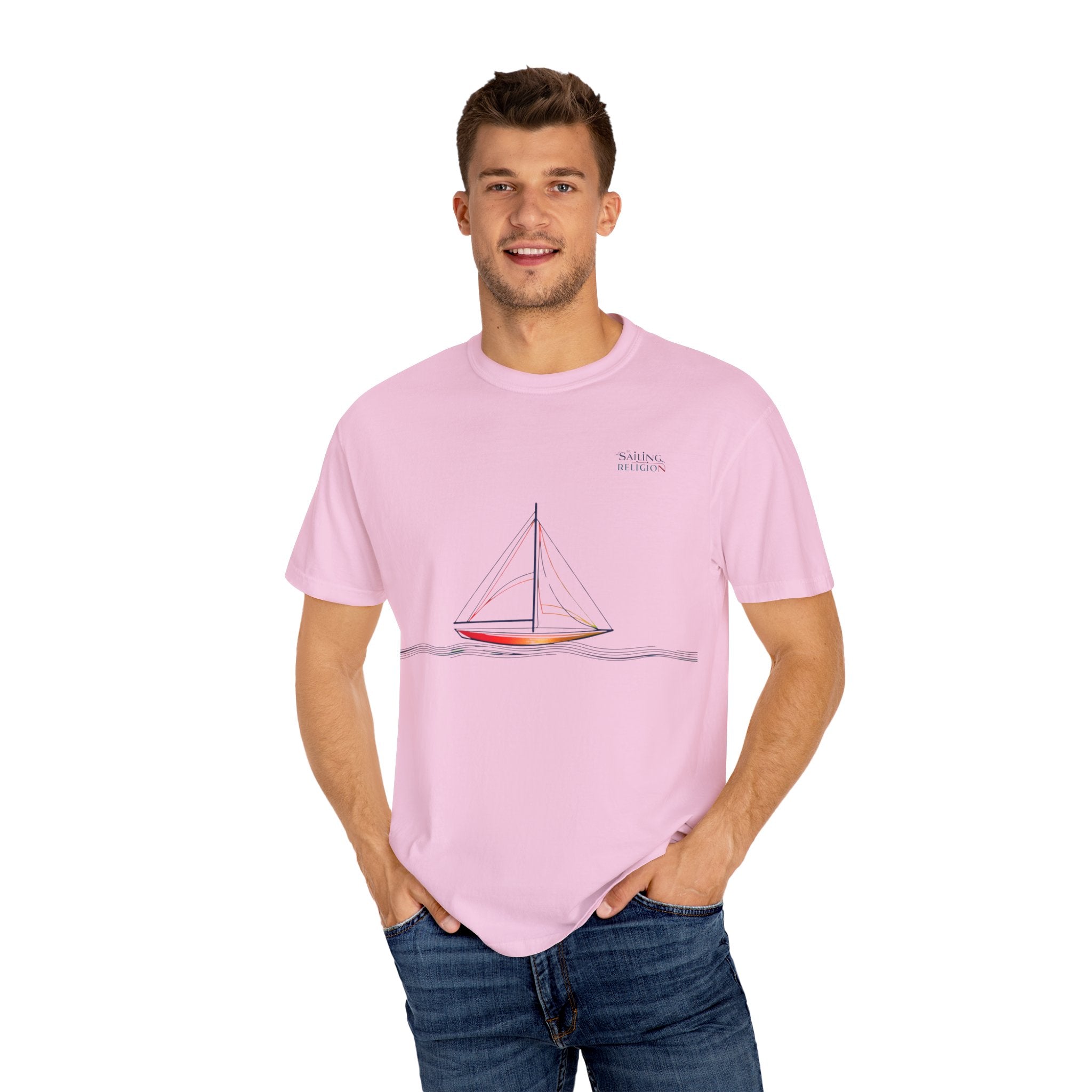 Sailing Religion single line collection unisex T-shirt