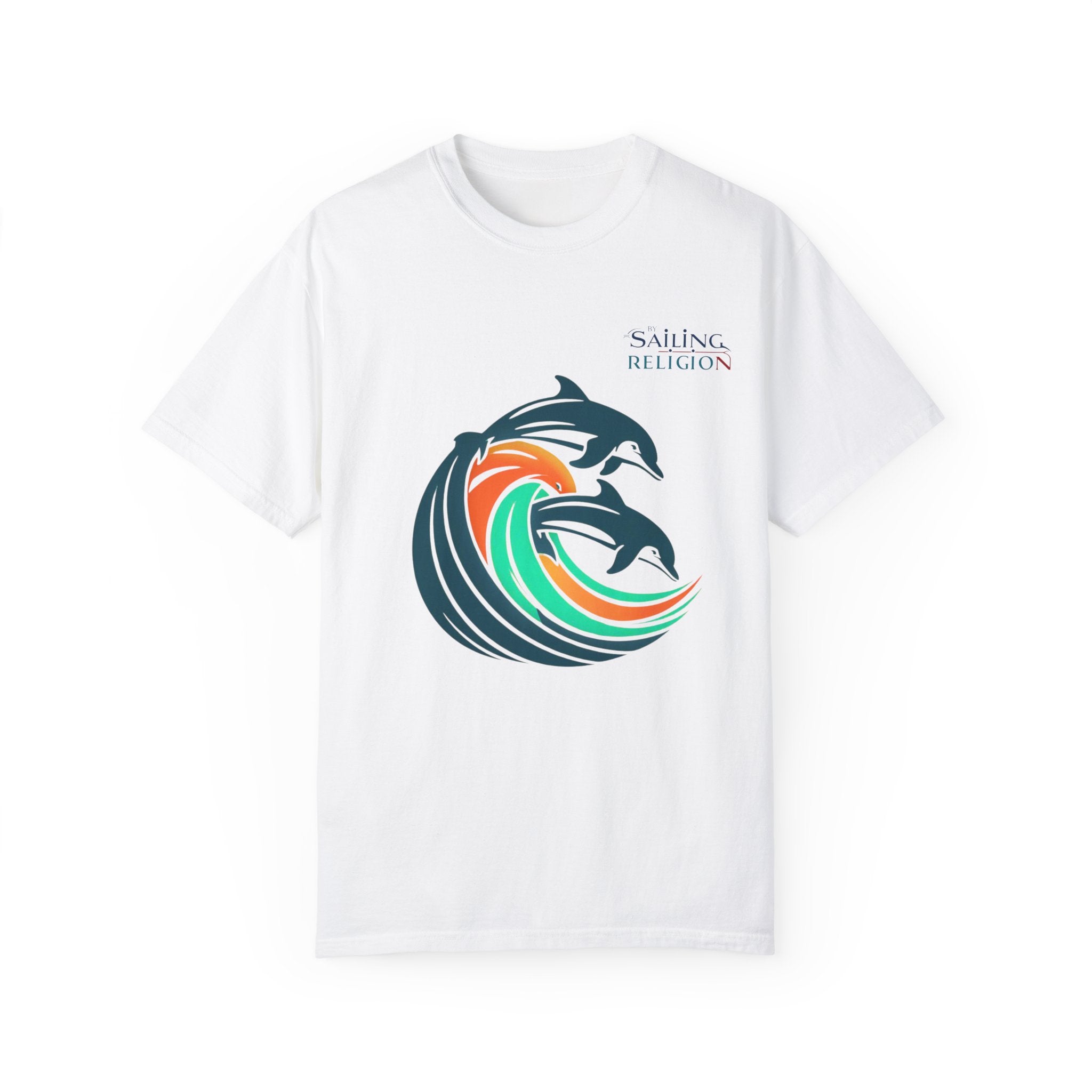 Sailing Religion Dolphins Unisex Garment-Dyed T-shirt