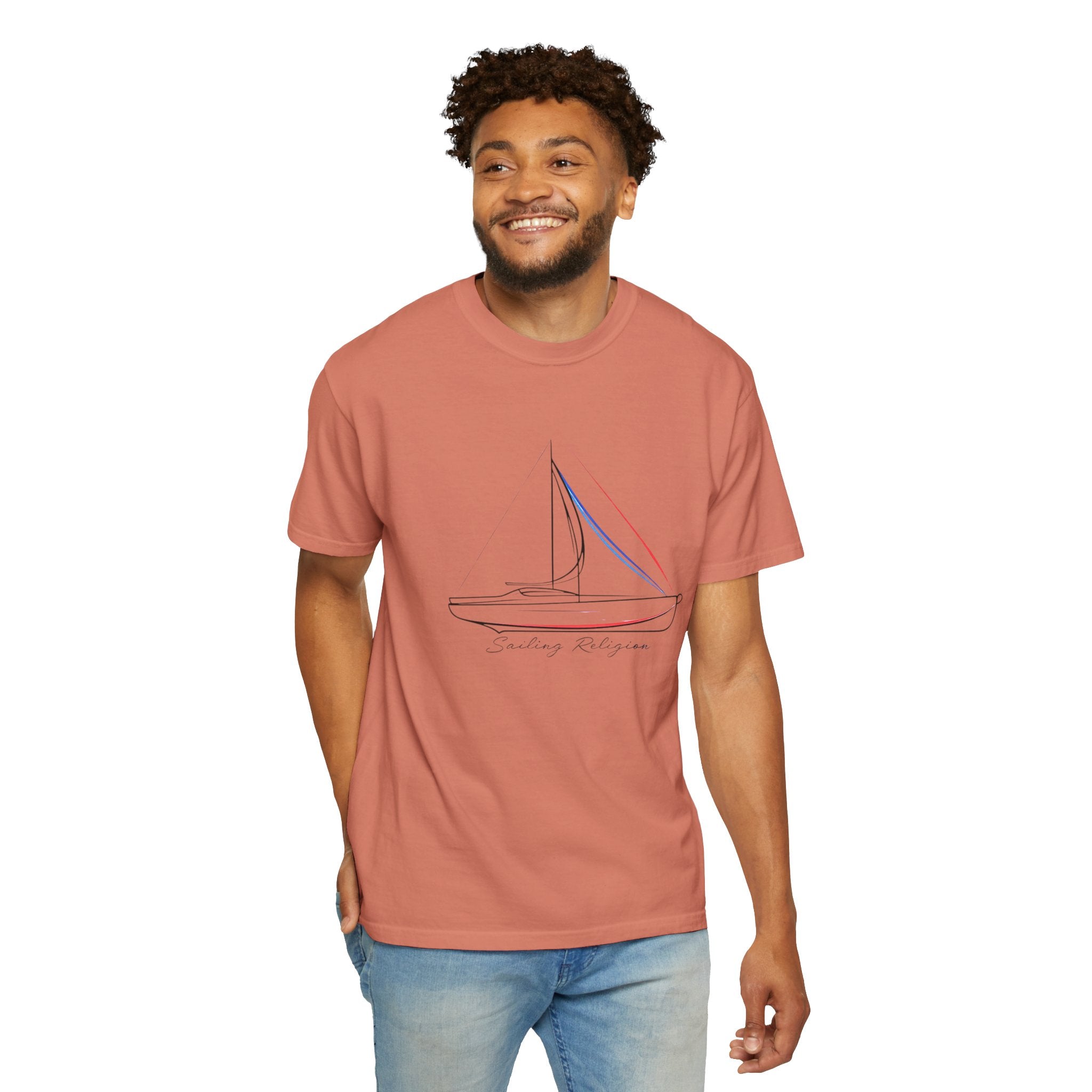 Sailing Religion single line designs collection Unisex T-shirt