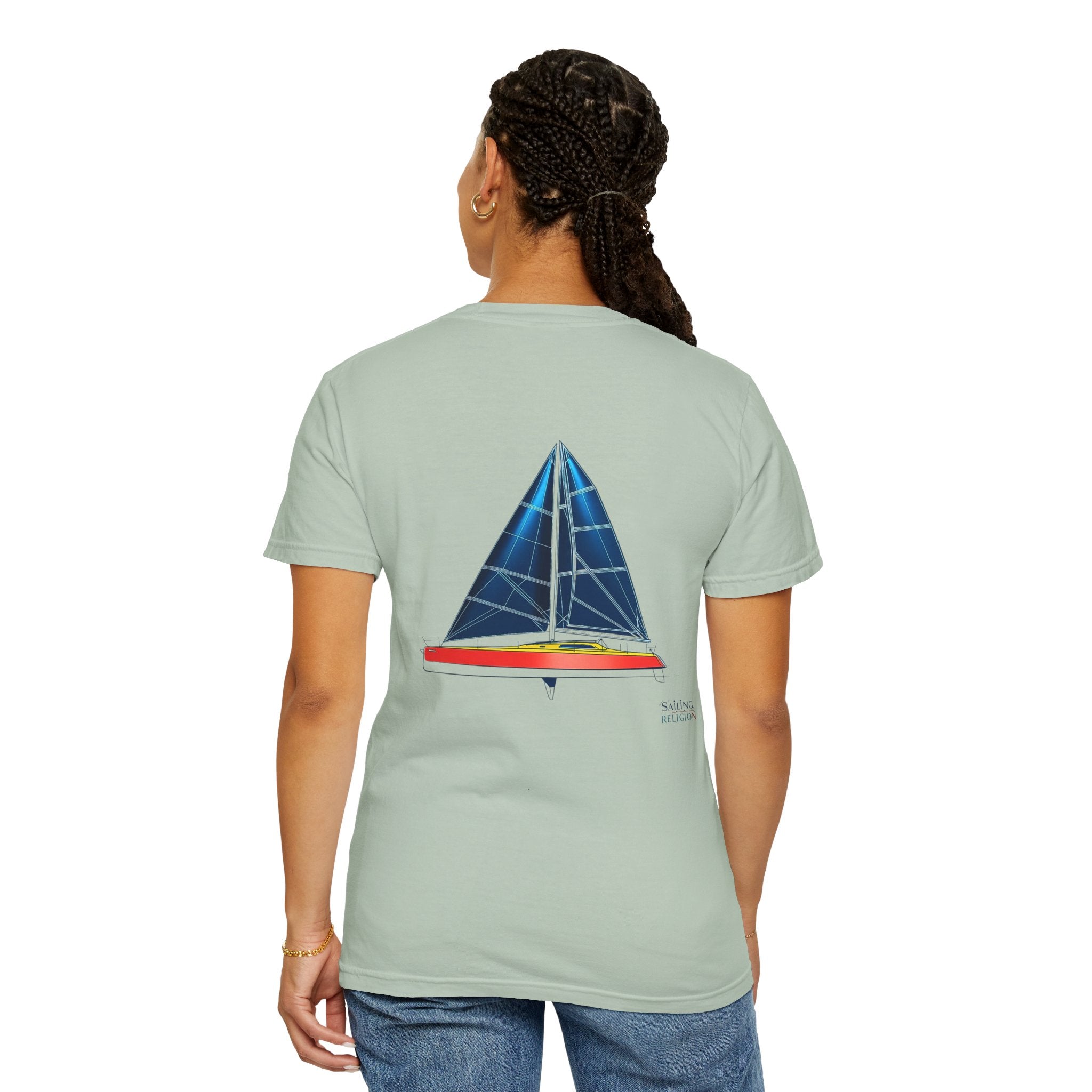 Sailing Religion single line designs Unisex T-shirt