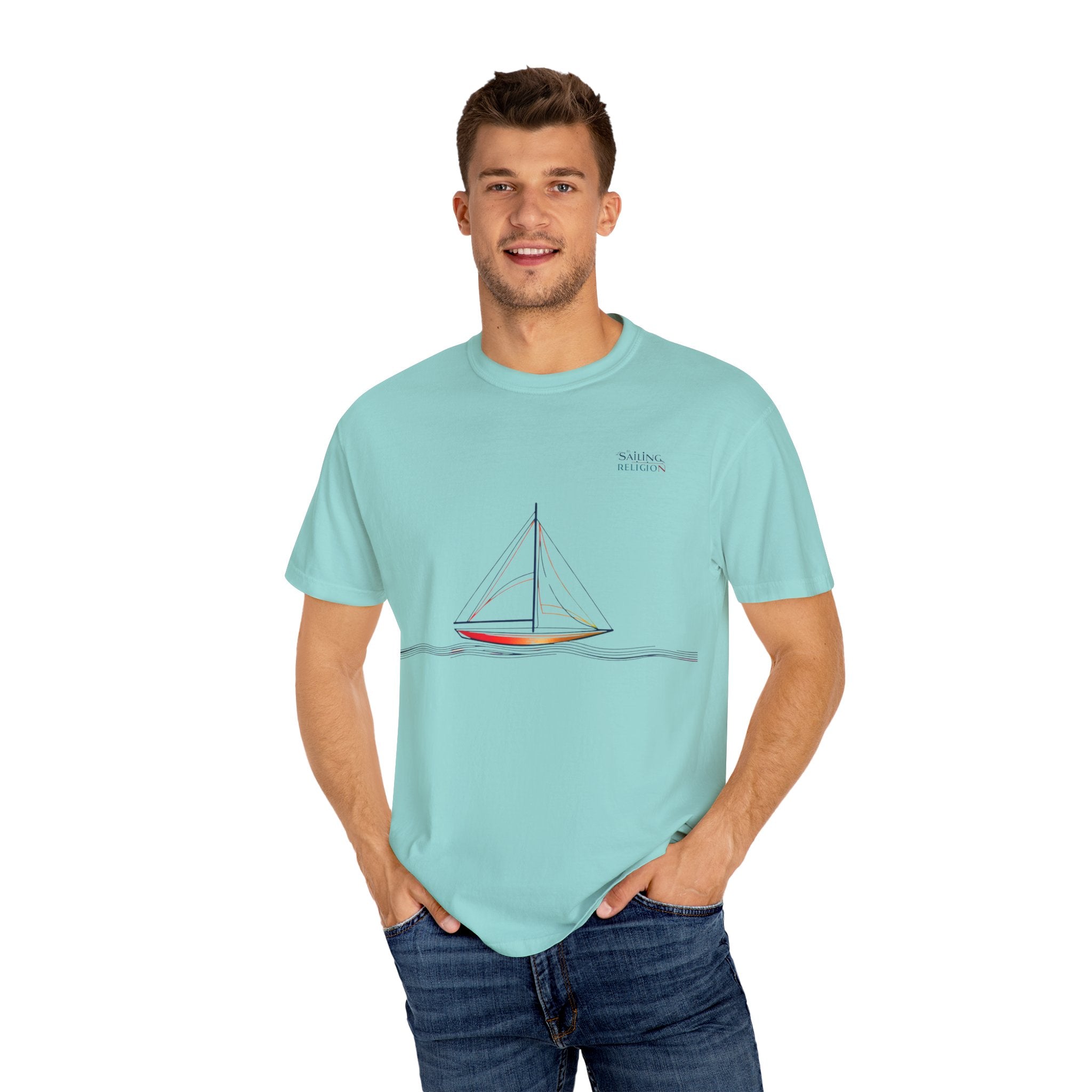 Sailing Religion single line collection unisex T-shirt