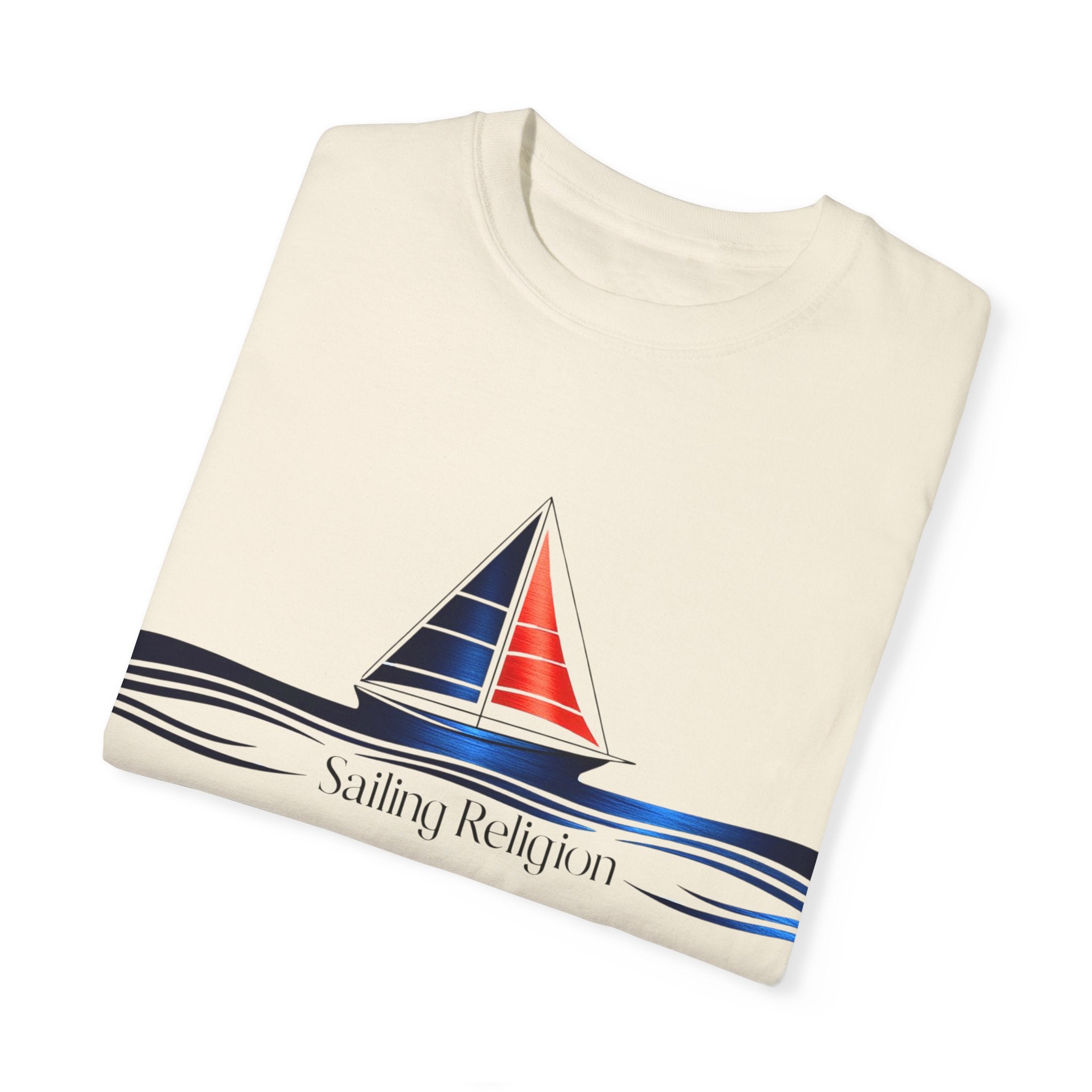 Sailing Religion single line designs T-shirt