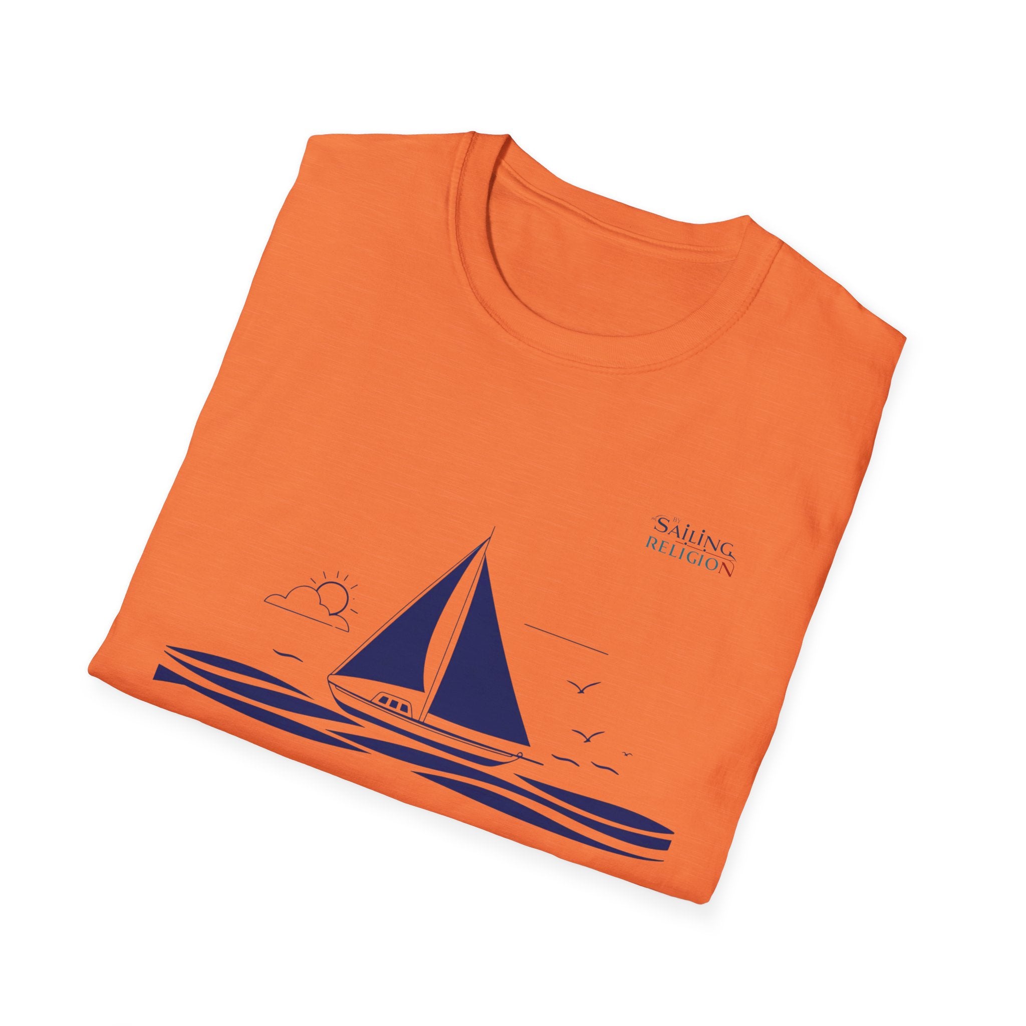 Sailing Religion single line design collection Unisex Softstyle T-Shirt