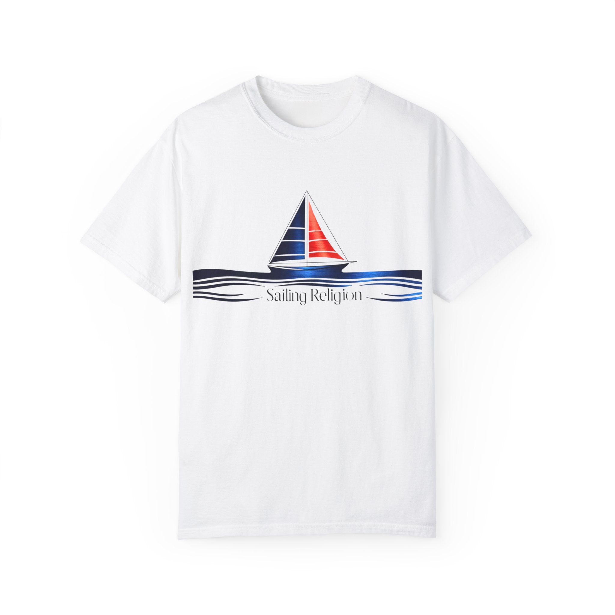 Sailing Religion single line designs T-shirt