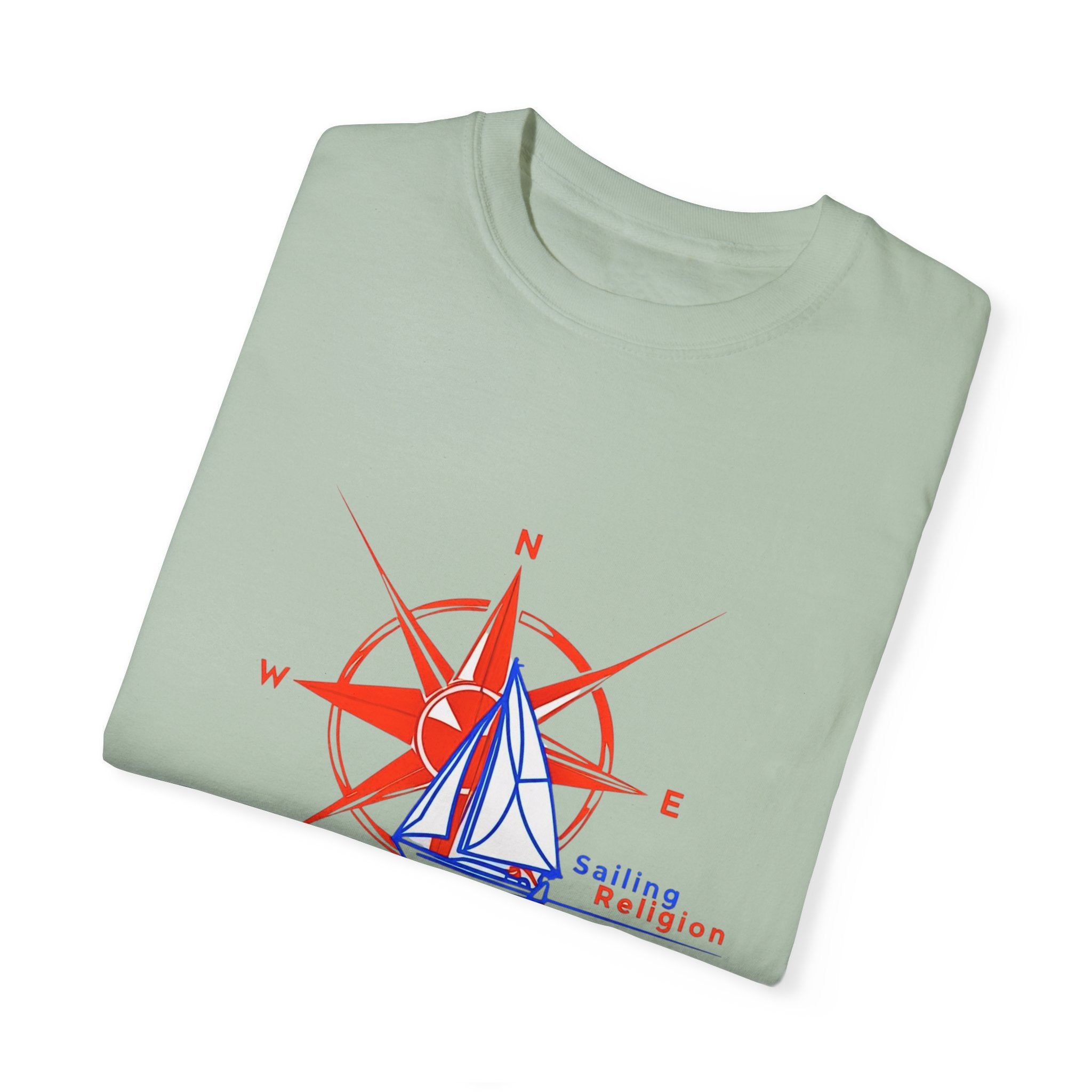 Sailing Religion single line designs Unisex T-shirt