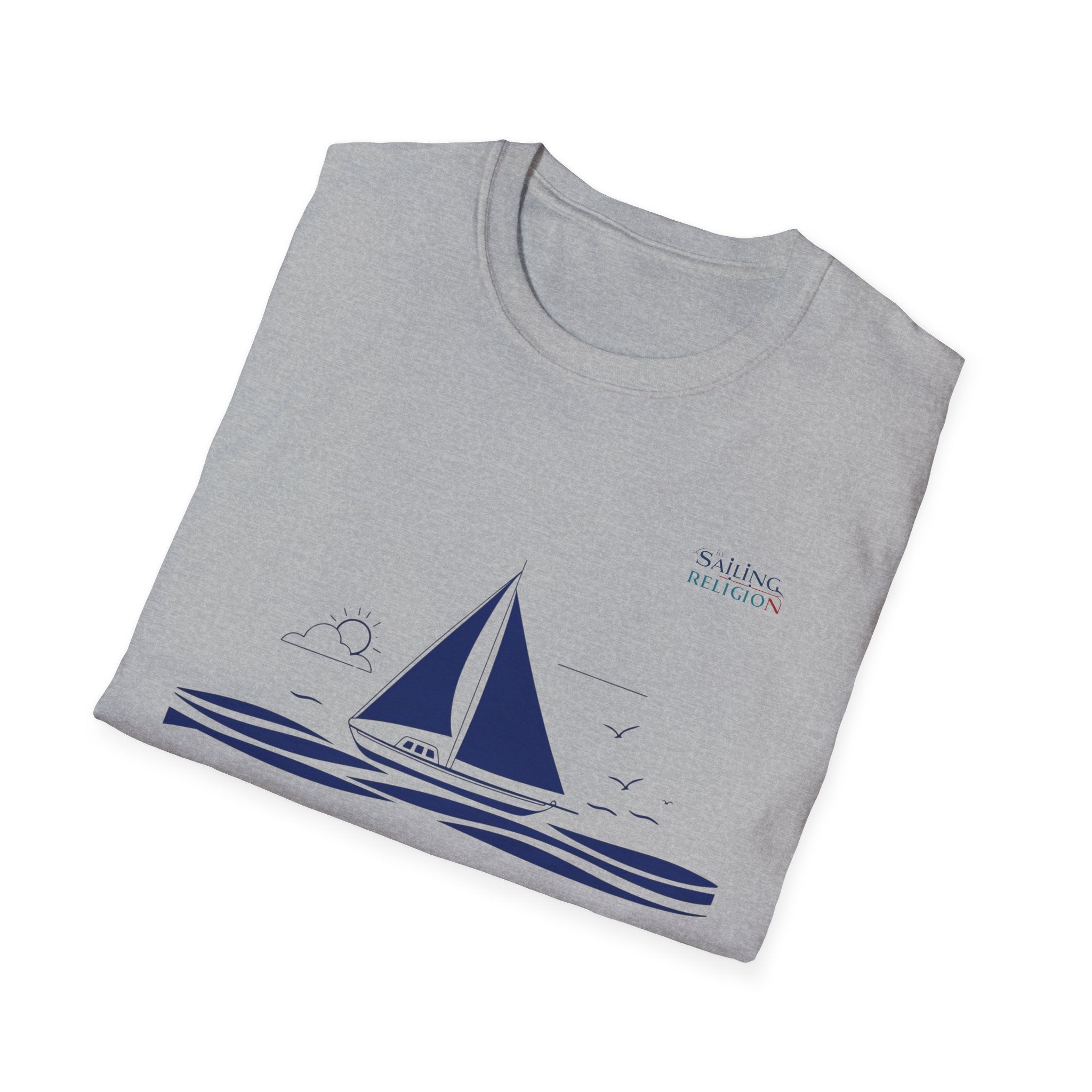 Sailing Religion single line design collection Unisex Softstyle T-Shirt