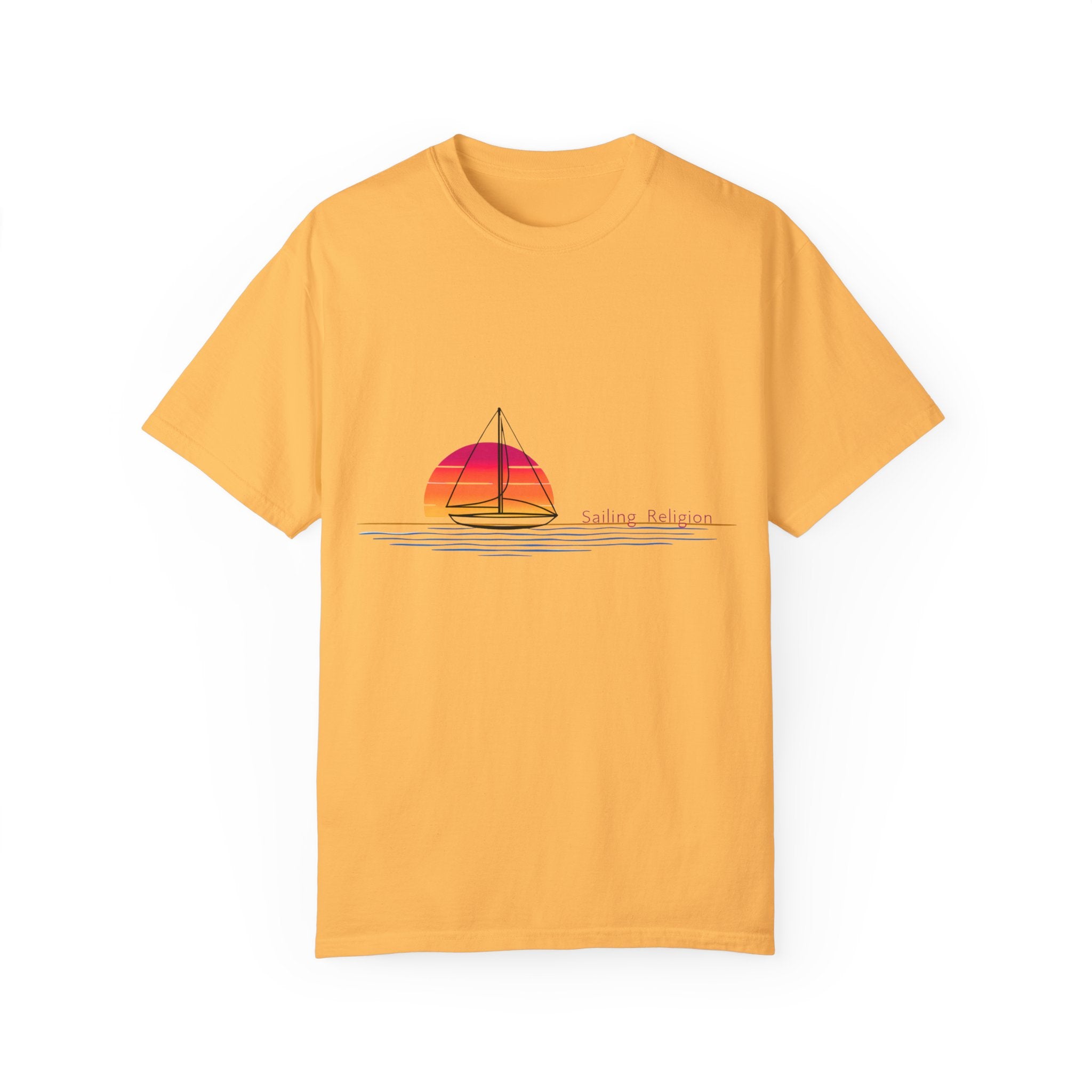 Sailing Religion single line designs Unisex T-shirt
