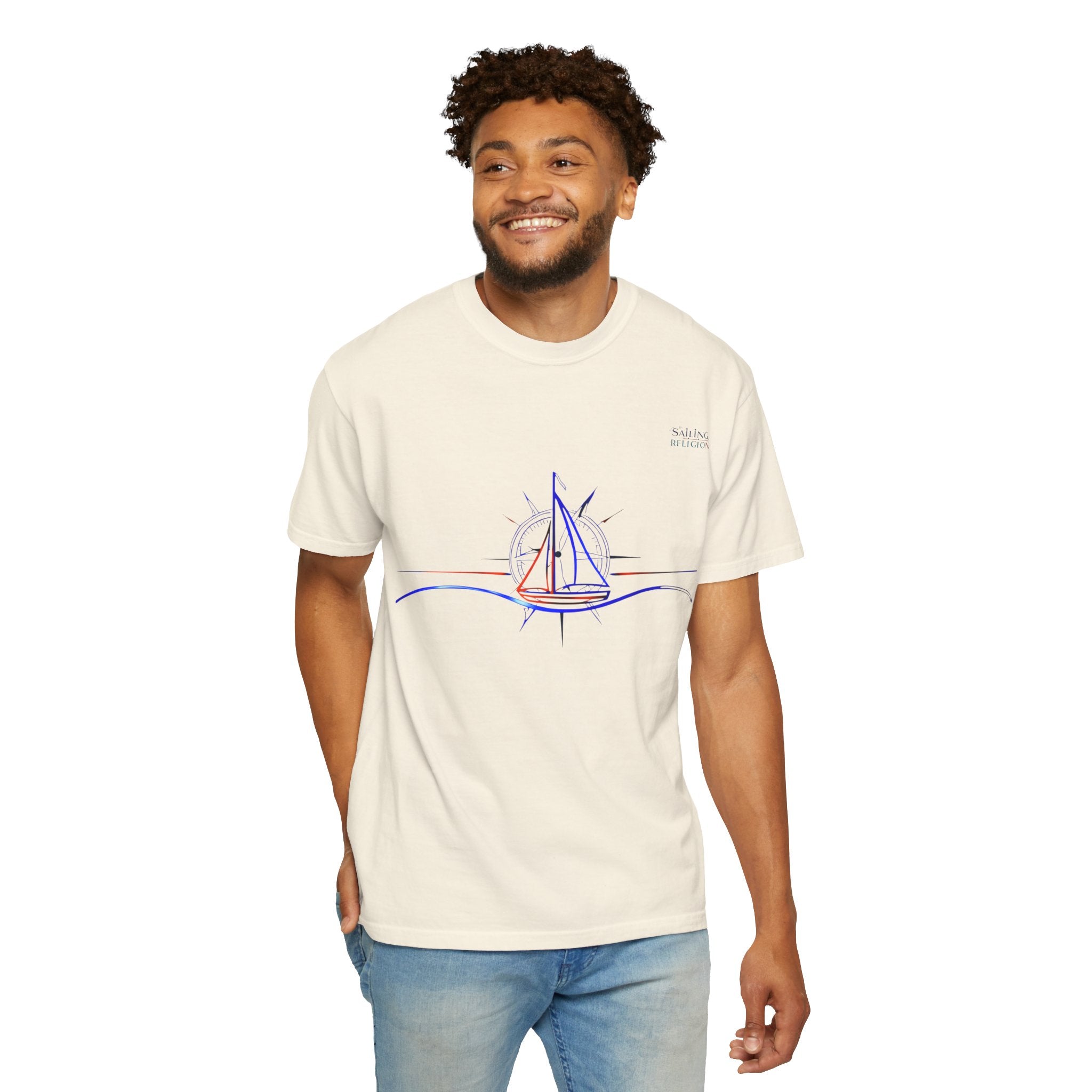 Sailing Religion single line collection designs Unisex Garment T-shirt