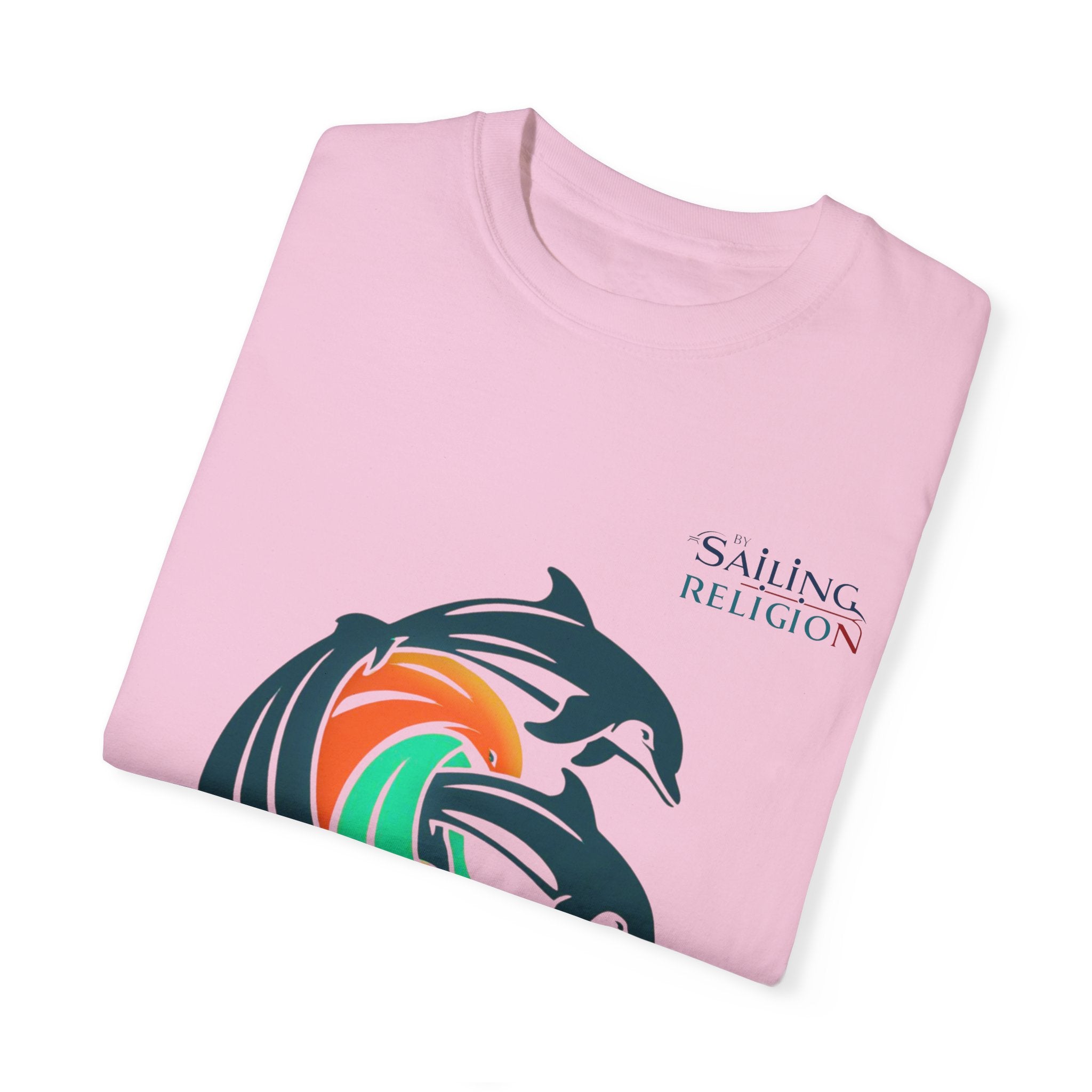 Sailing Religion Dolphins Unisex Garment-Dyed T-shirt