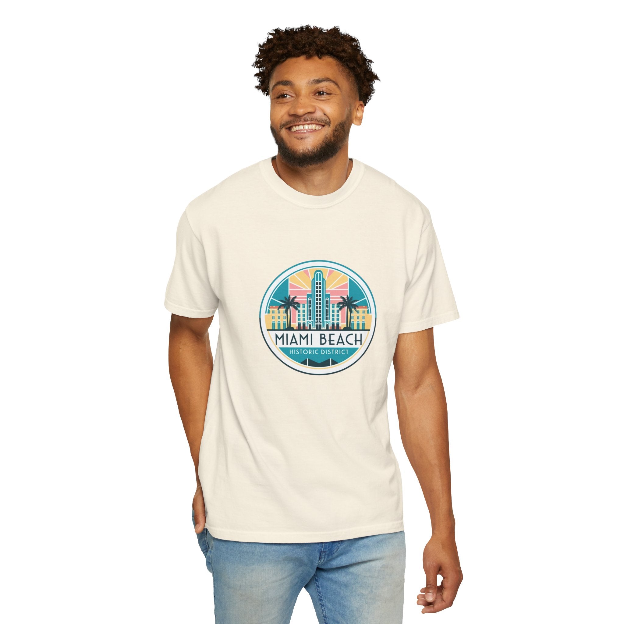 Sailing Religion Miami Beach vibe collection Unisex Garment-Dyed T-shirt
