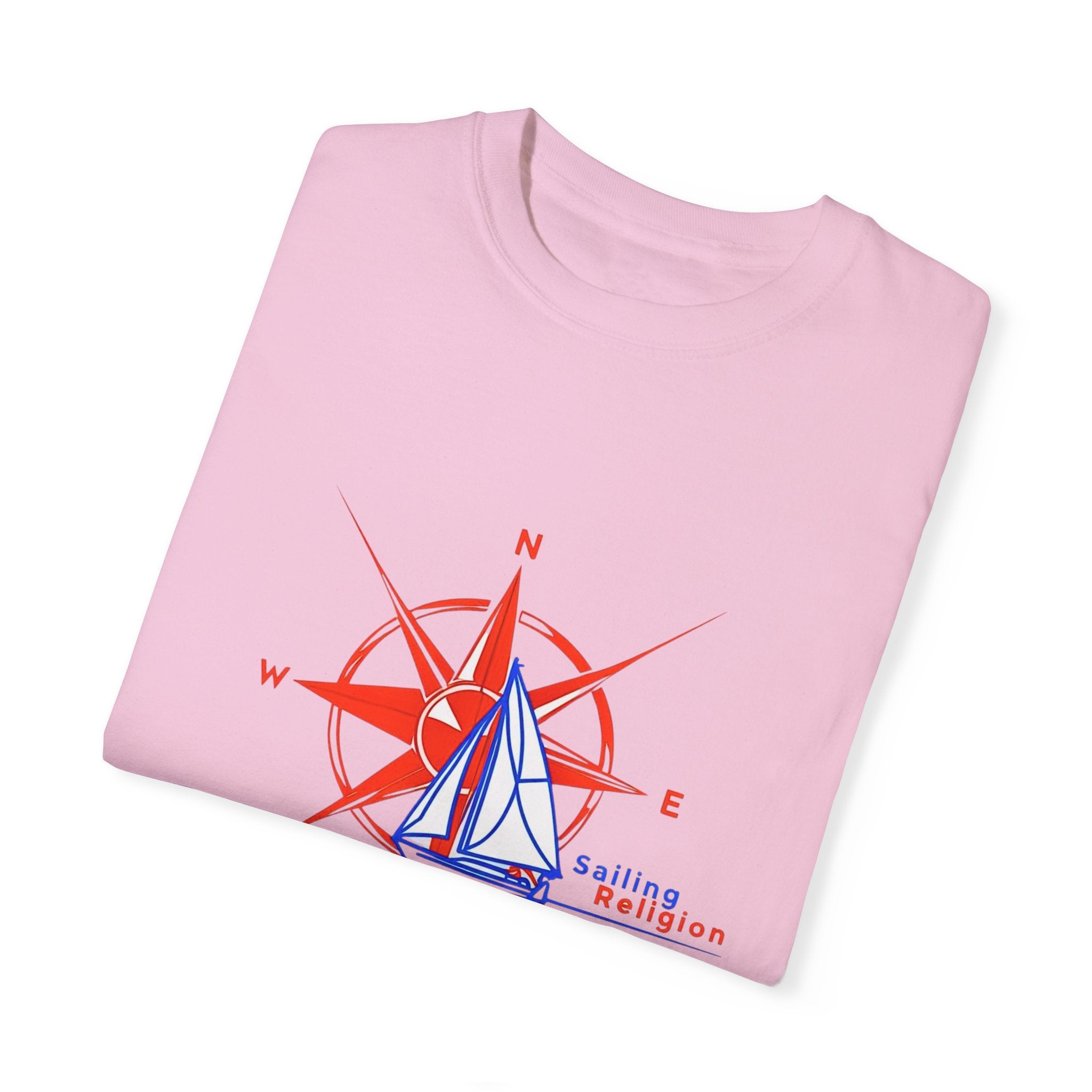 Sailing Religion single line designs Unisex T-shirt