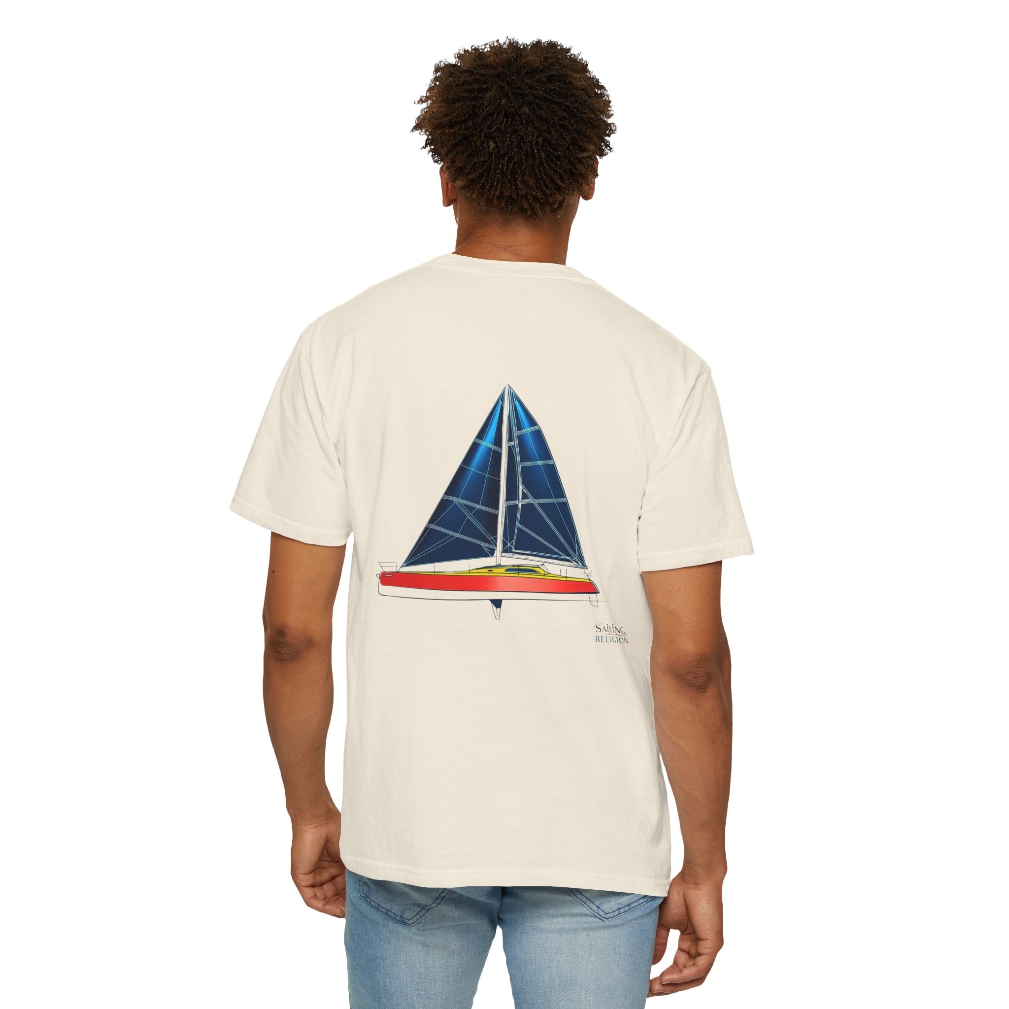 Sailing Religion single line designs Unisex T-shirt