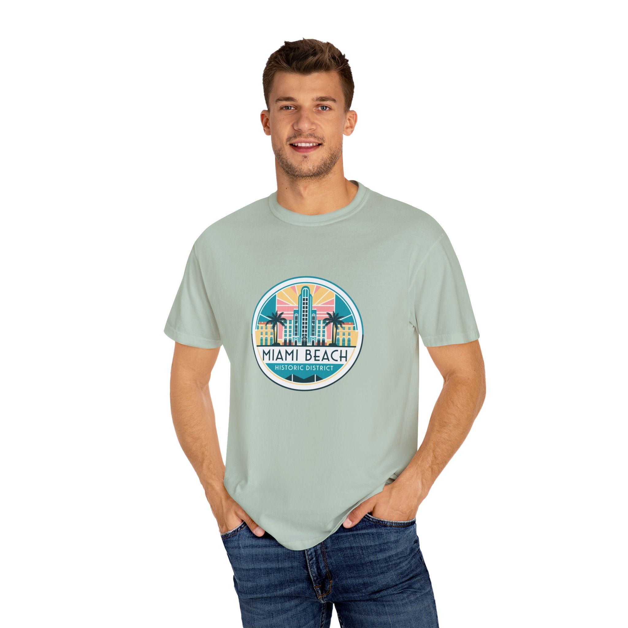 Sailing Religion Miami Beach vibe collection Unisex Garment-Dyed T-shirt