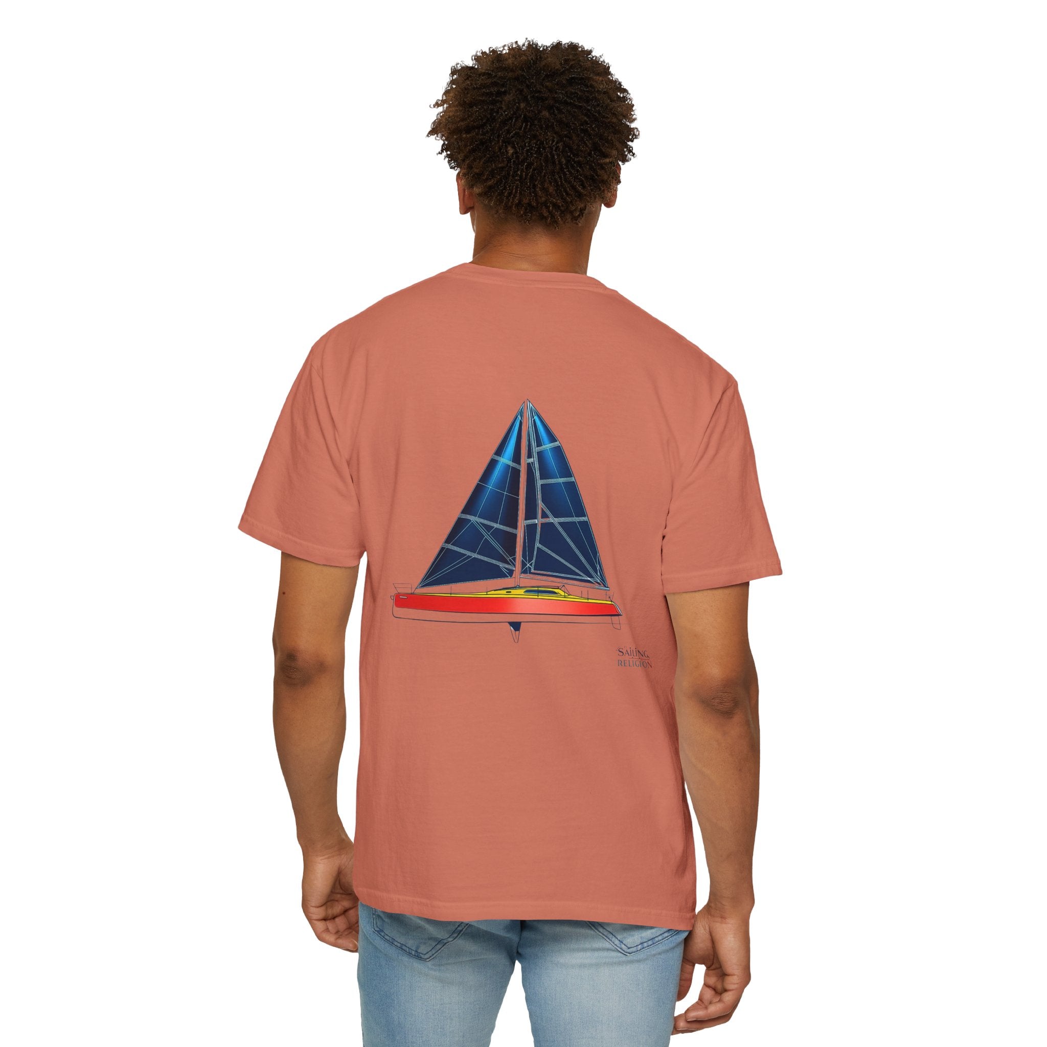 Sailing Religion single line designs Unisex T-shirt