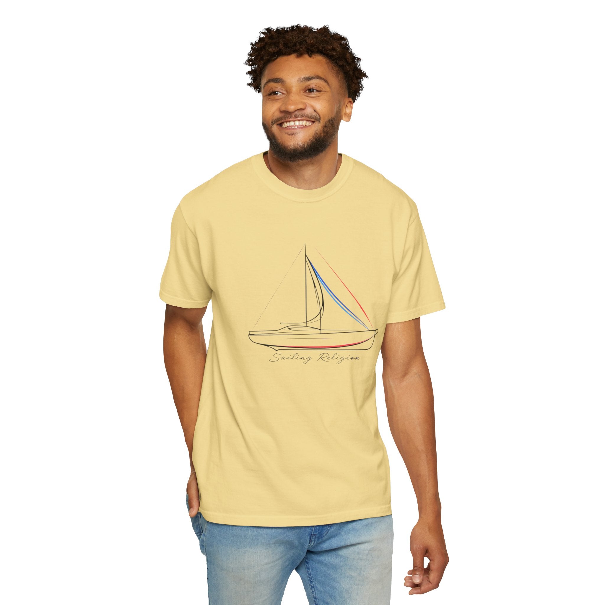 Sailing Religion single line designs collection Unisex T-shirt