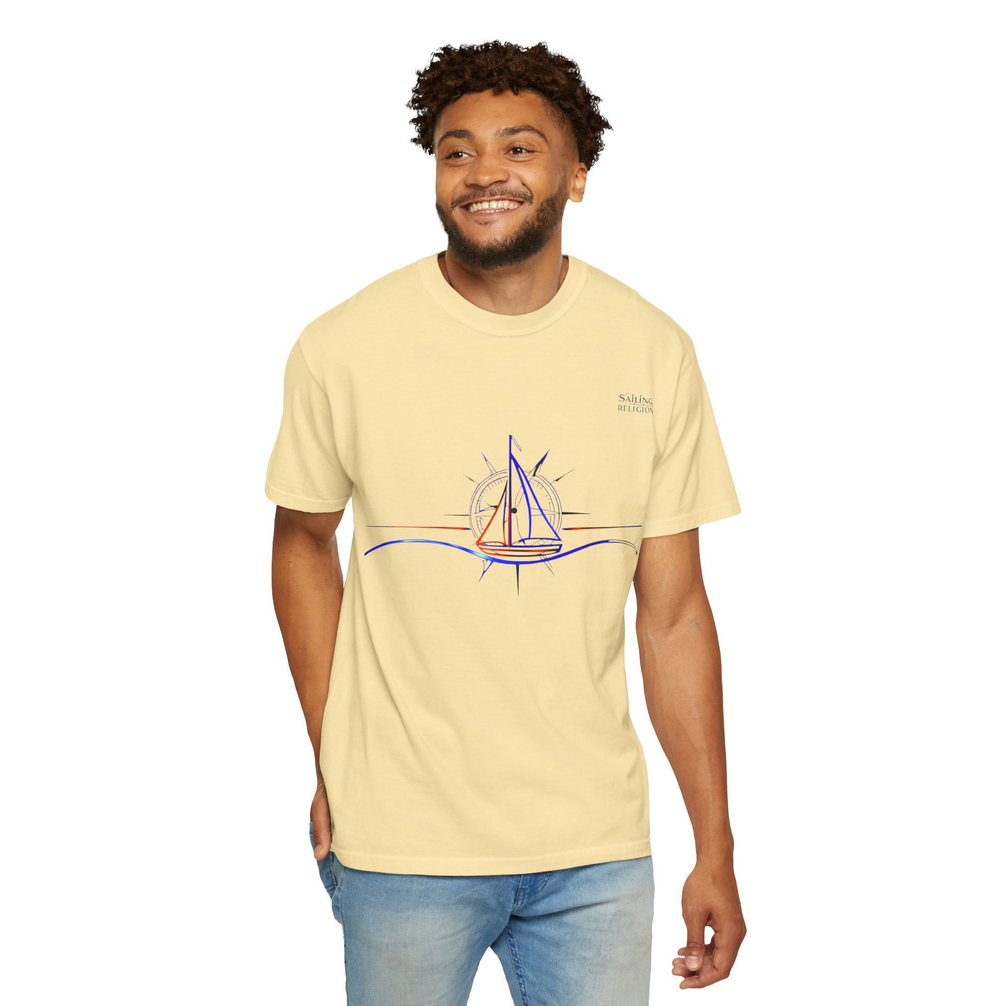 Sailing Religion single line collection designs Unisex Garment T-shirt