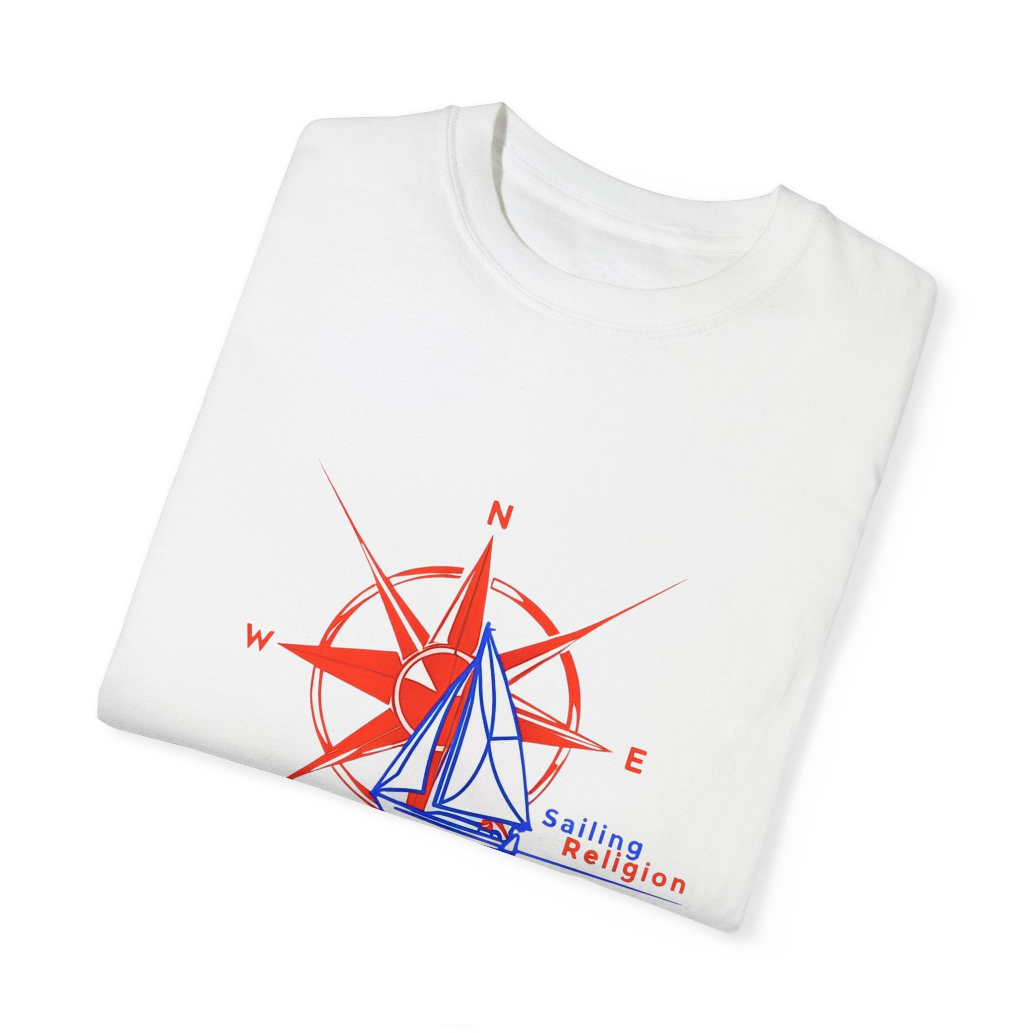 Sailing Religion single line designs Unisex T-shirt