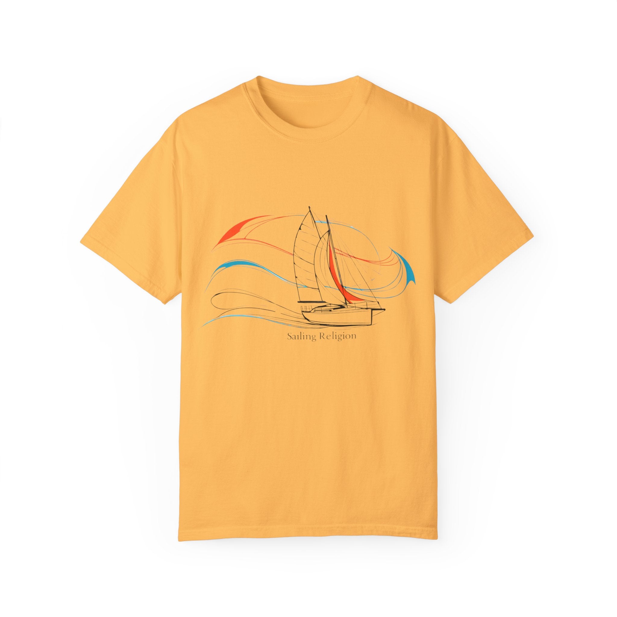 Sailing Religion single line designs Unisex T-shirt