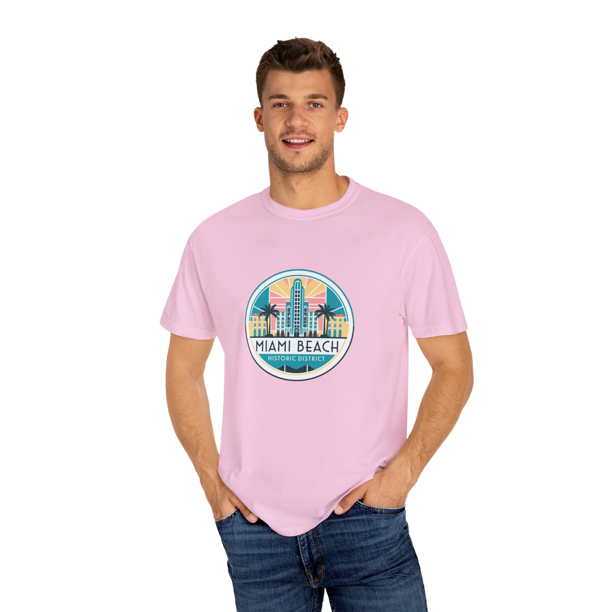 Sailing Religion Miami Beach vibe collection Unisex Garment-Dyed T-shirt