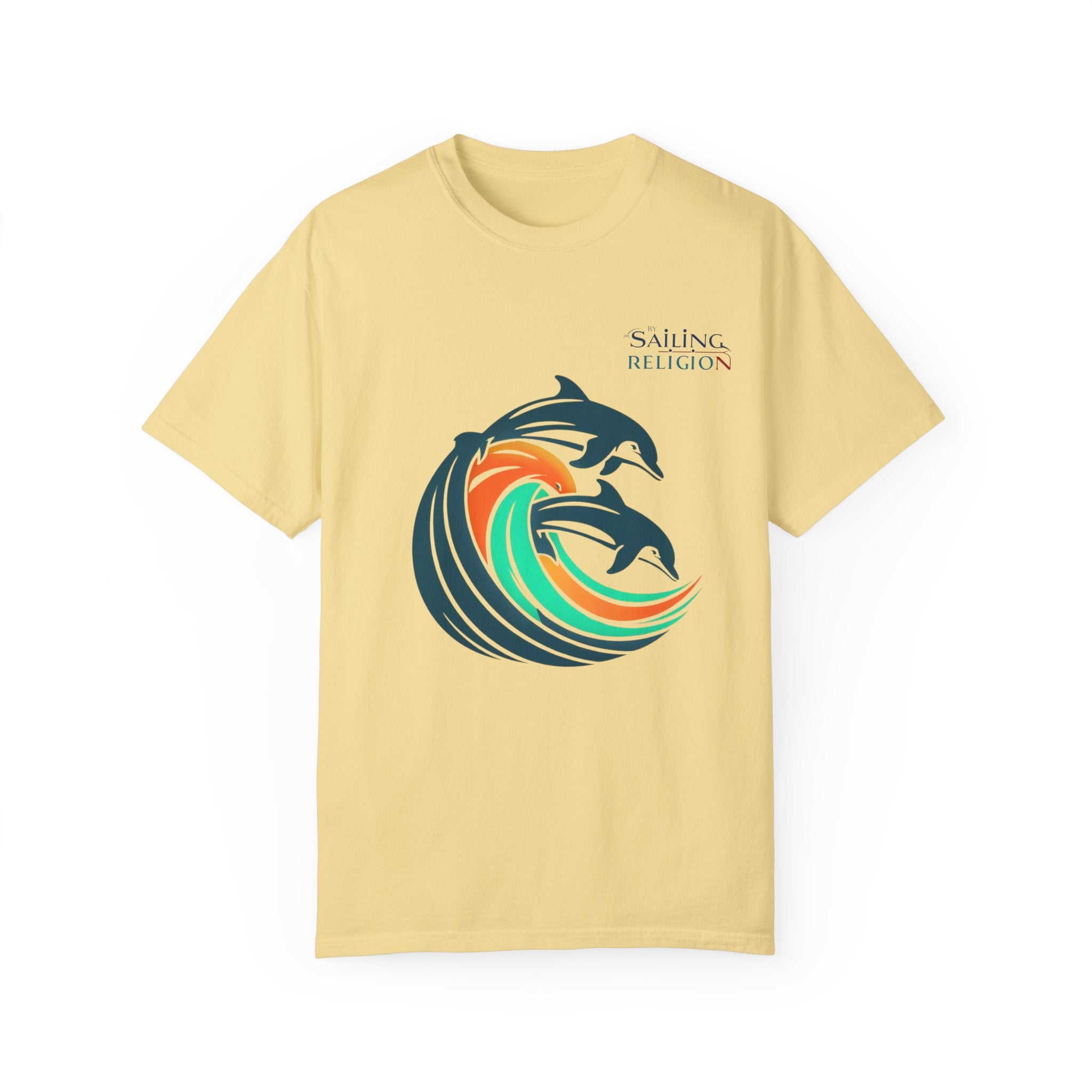 Sailing Religion Dolphins Unisex Garment-Dyed T-shirt