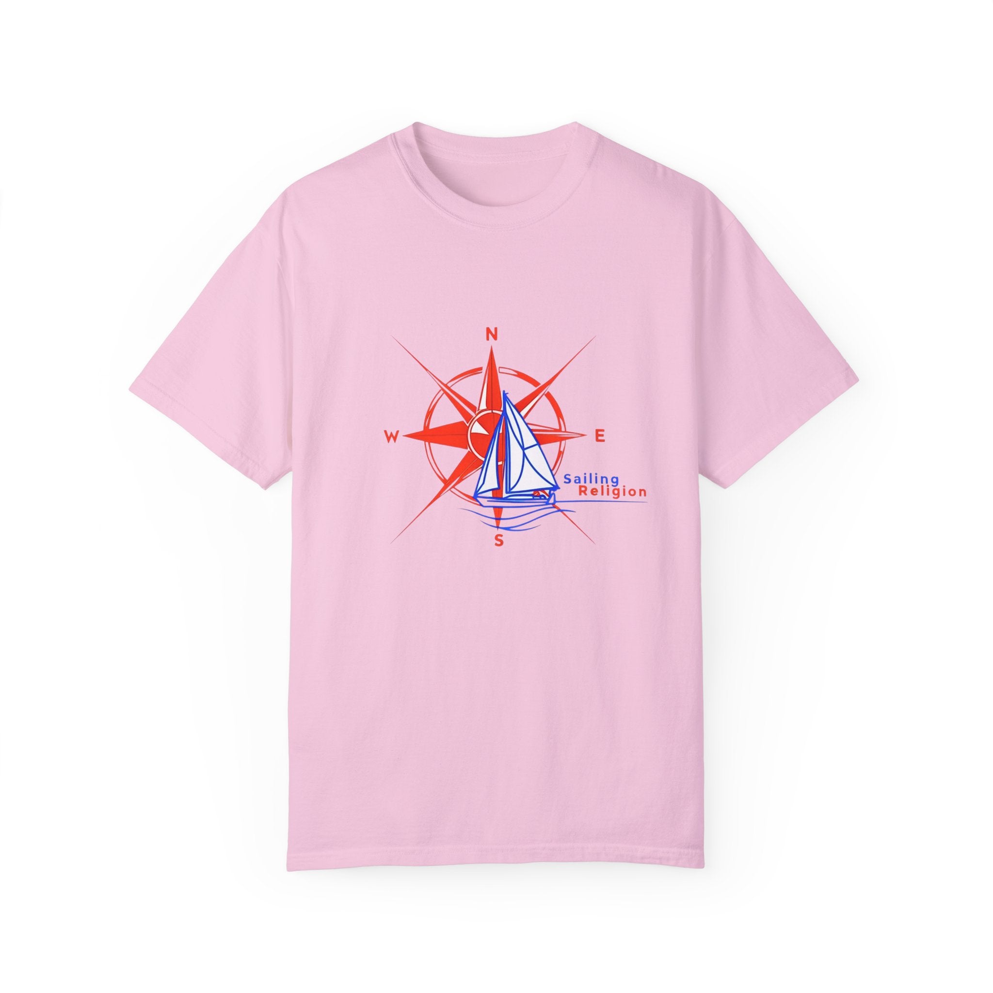 Sailing Religion single line designs Unisex T-shirt