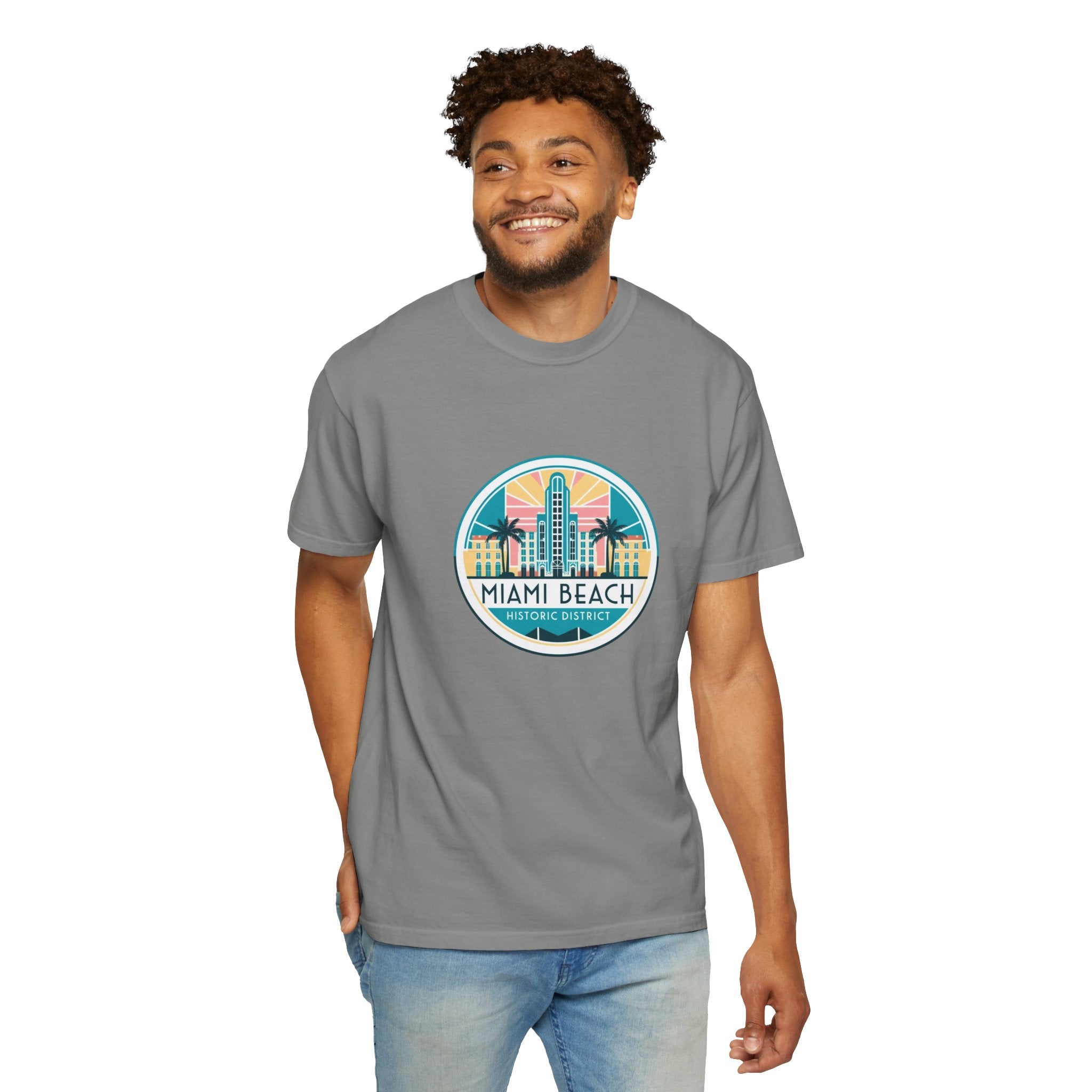 Sailing Religion Miami Beach vibe collection Unisex Garment-Dyed T-shirt