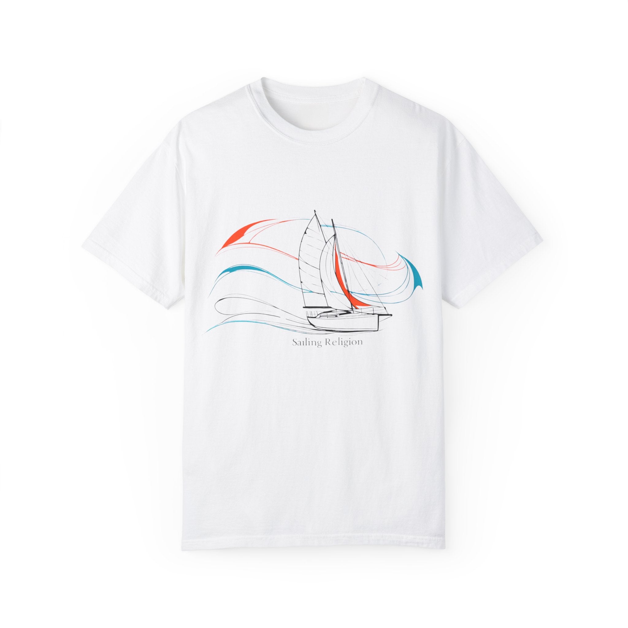 Sailing Religion single line designs Unisex T-shirt