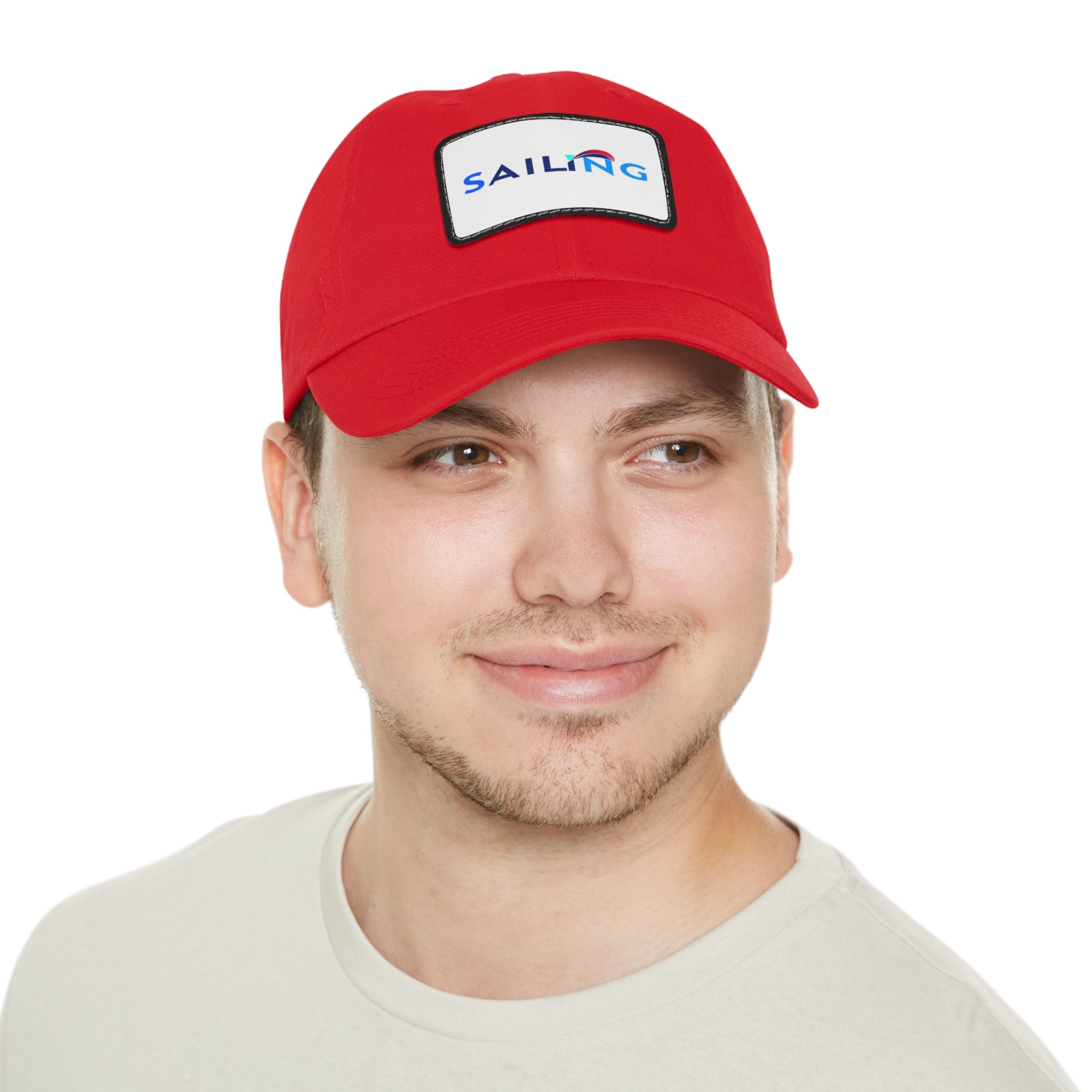 Dad Hat with Leather Patch (Rectangle)