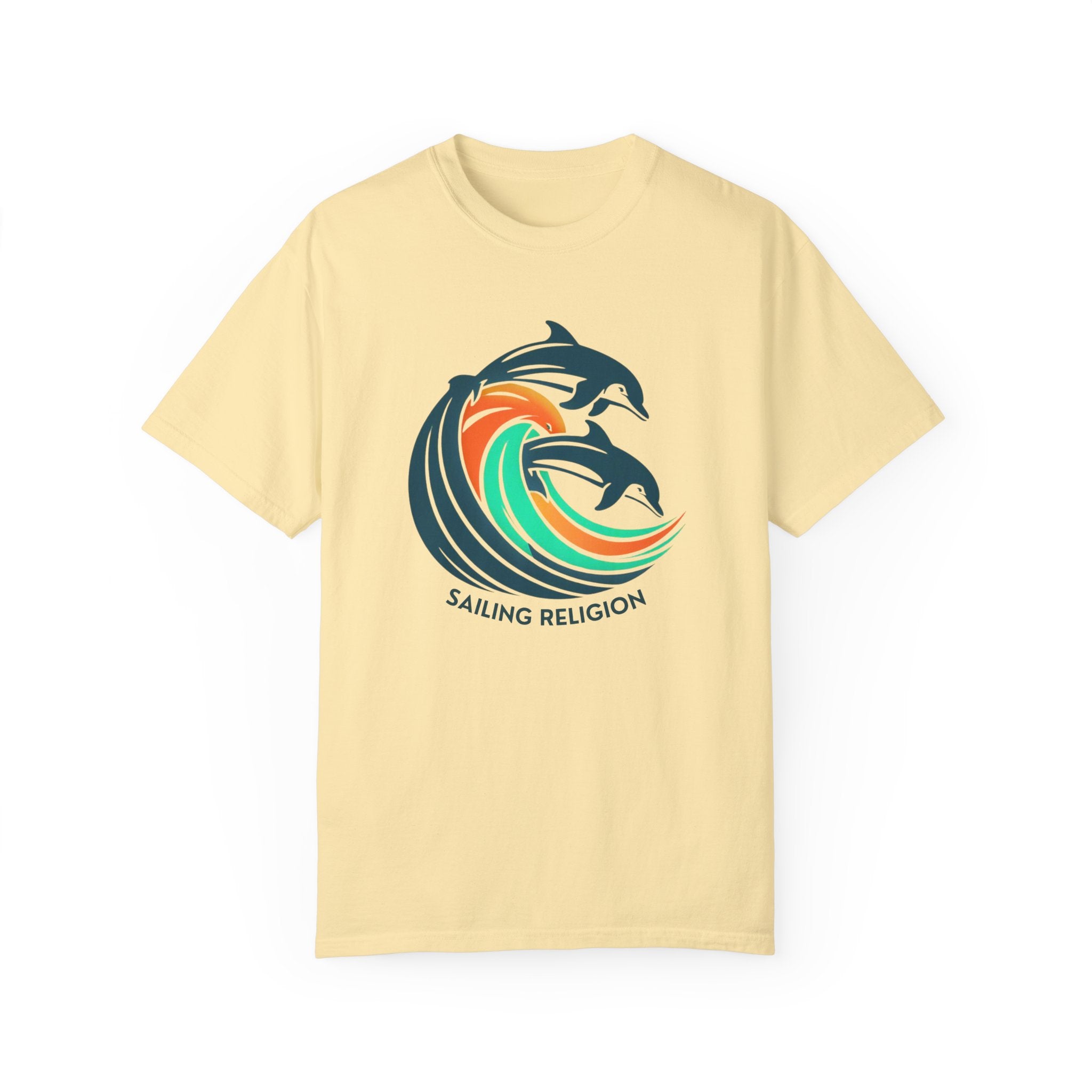 Sailing Religion dolphin Unisex Garment-Dyed T-shirt