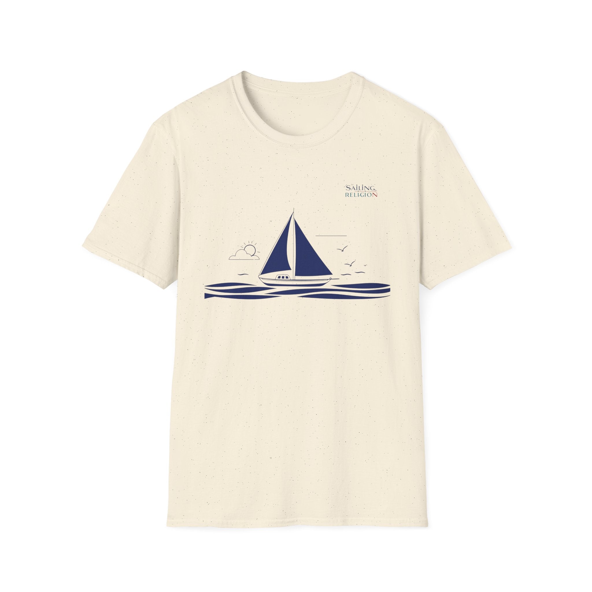 Sailing Religion single line design collection Unisex Softstyle T-Shirt