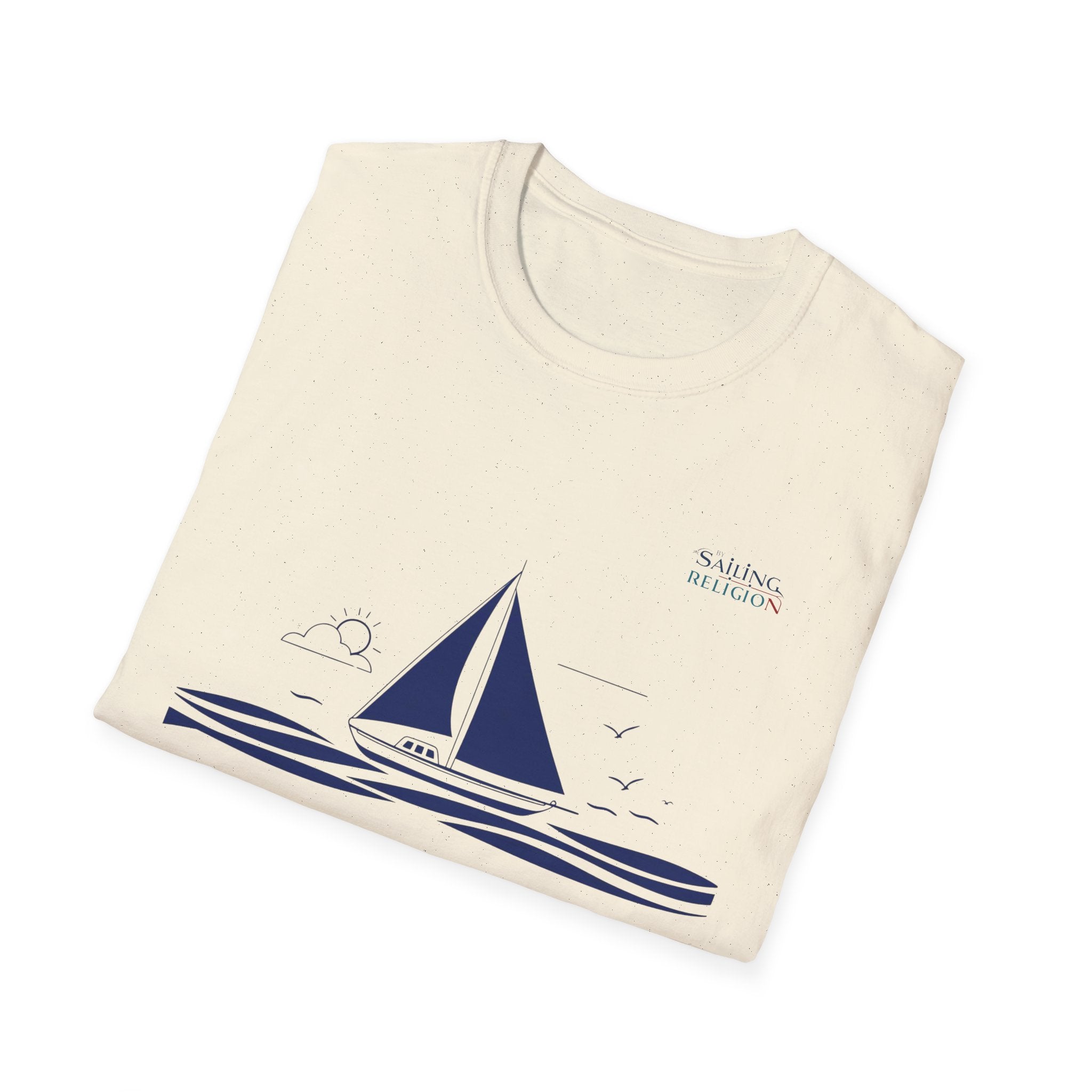 Sailing Religion single line design collection Unisex Softstyle T-Shirt