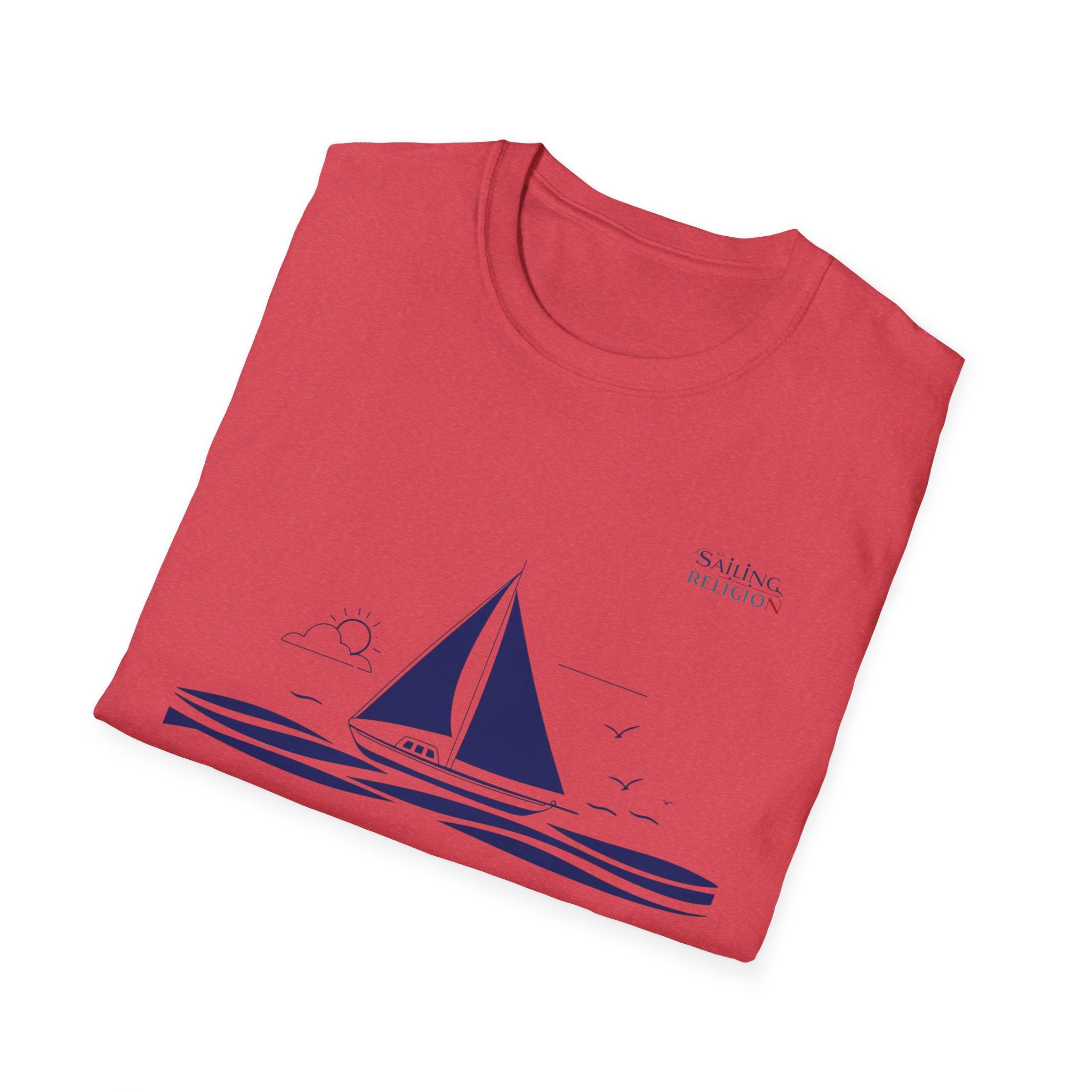 Sailing Religion single line design collection Unisex Softstyle T-Shirt