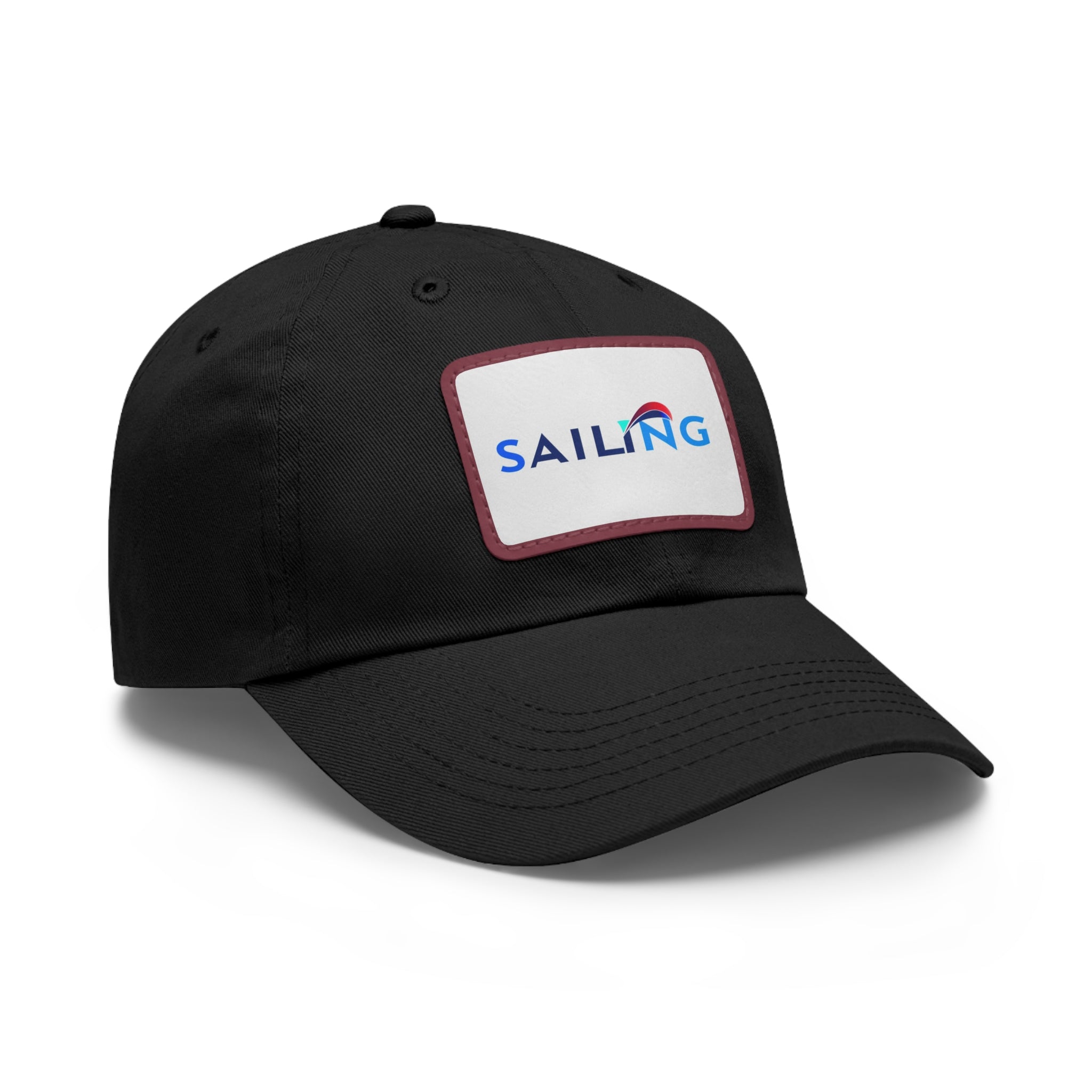 Dad Hat with Leather Patch (Rectangle)