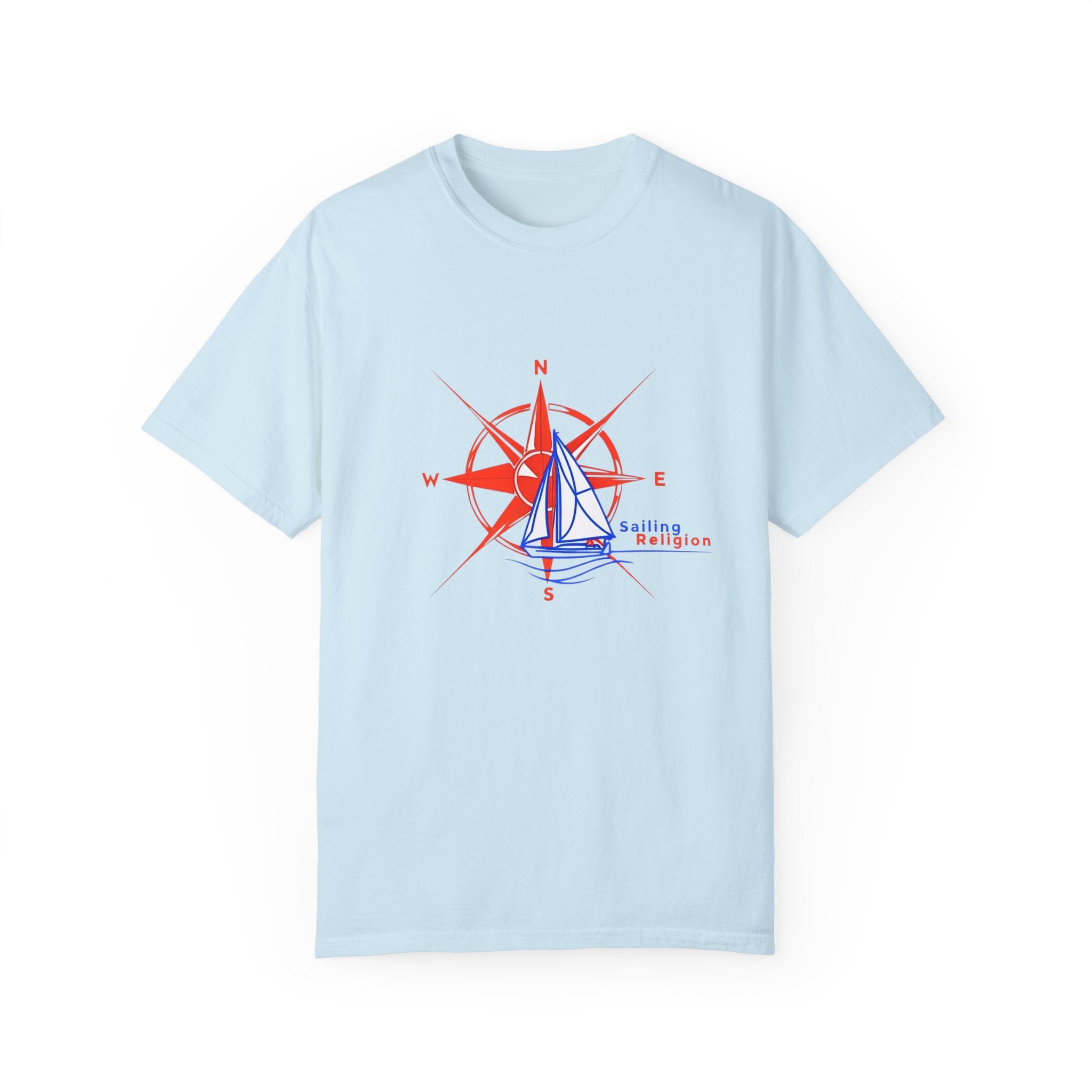 Sailing Religion single line designs Unisex T-shirt