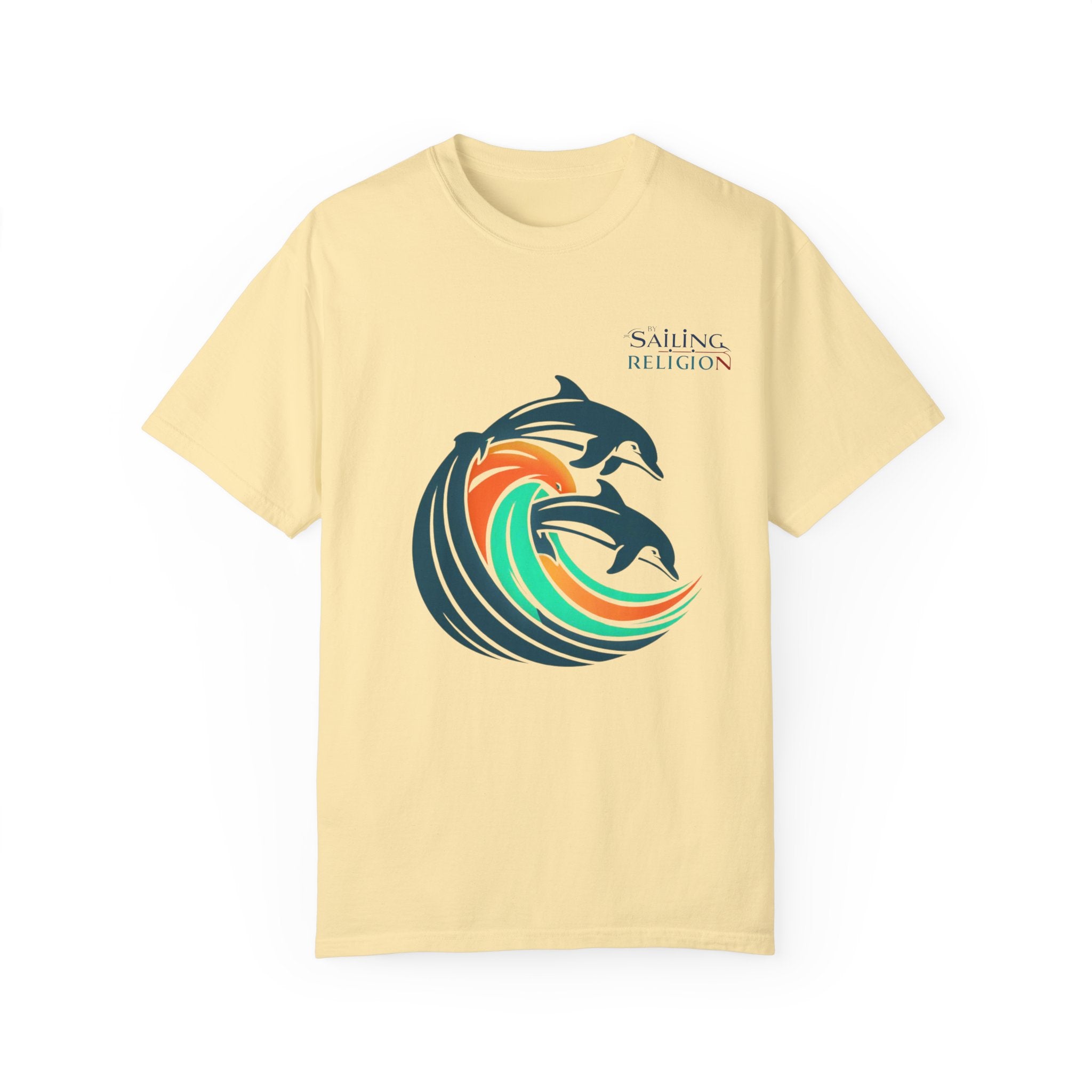 Sailing Religion Dolphins Unisex Garment-Dyed T-shirt