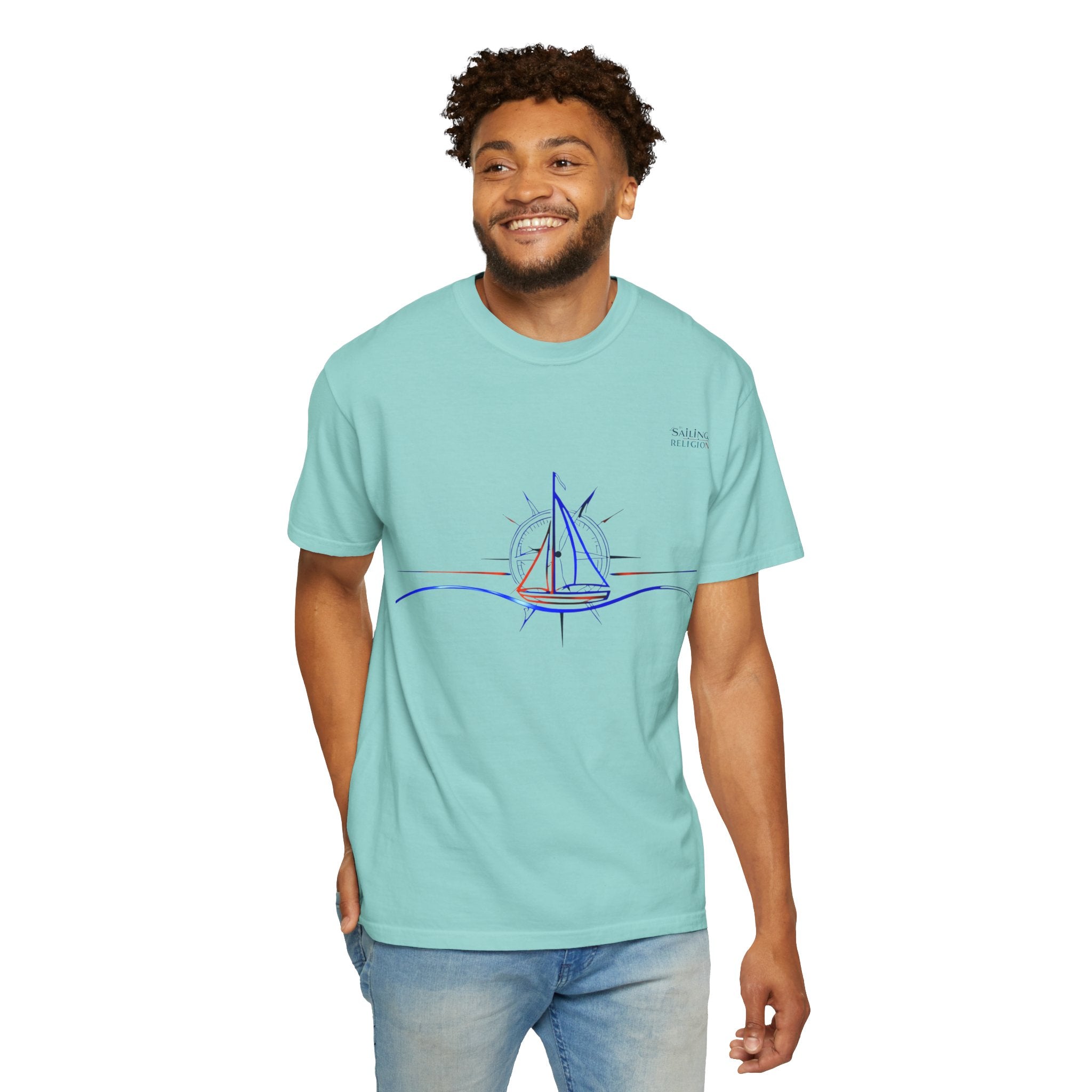 Sailing Religion single line collection designs Unisex Garment T-shirt