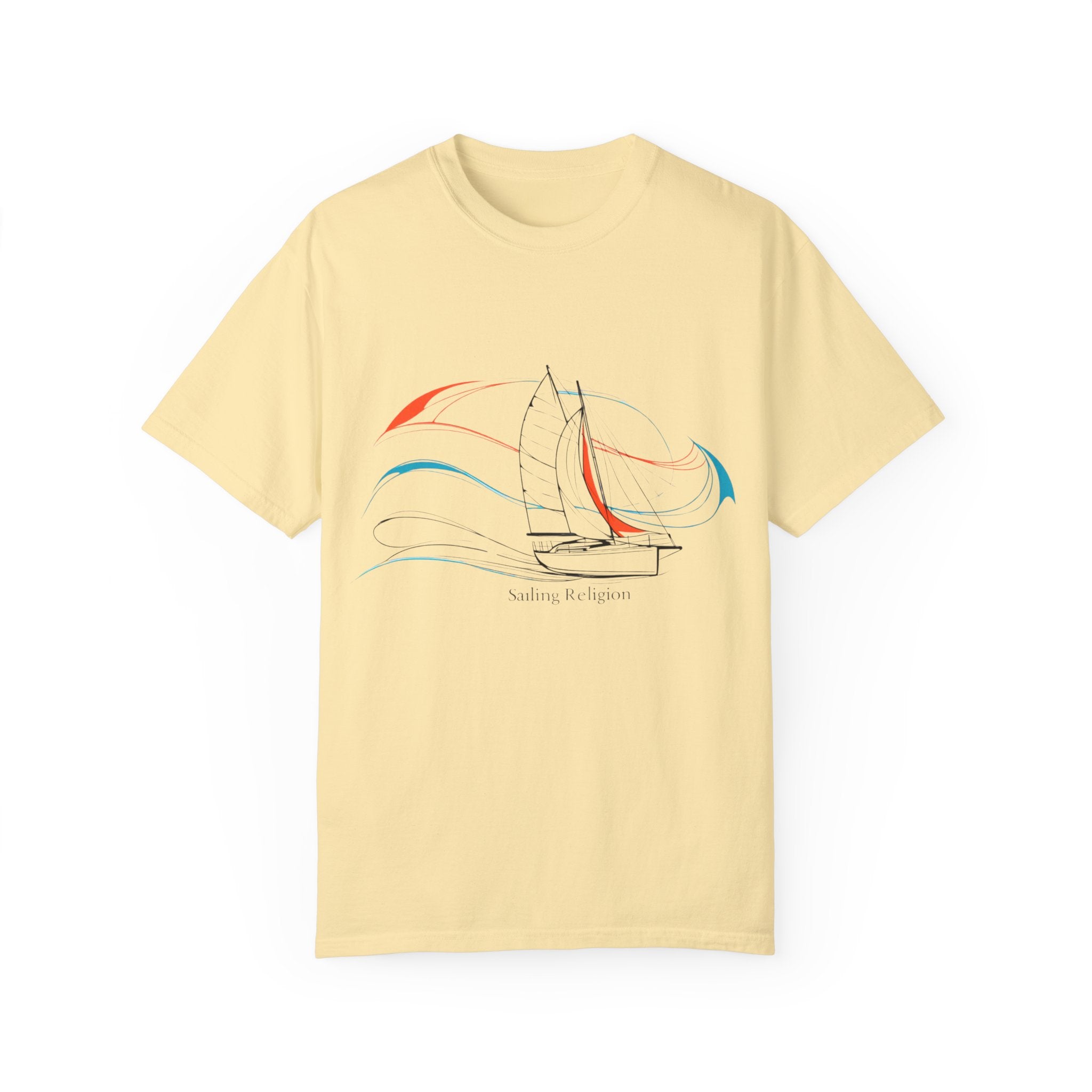 Sailing Religion single line designs Unisex T-shirt