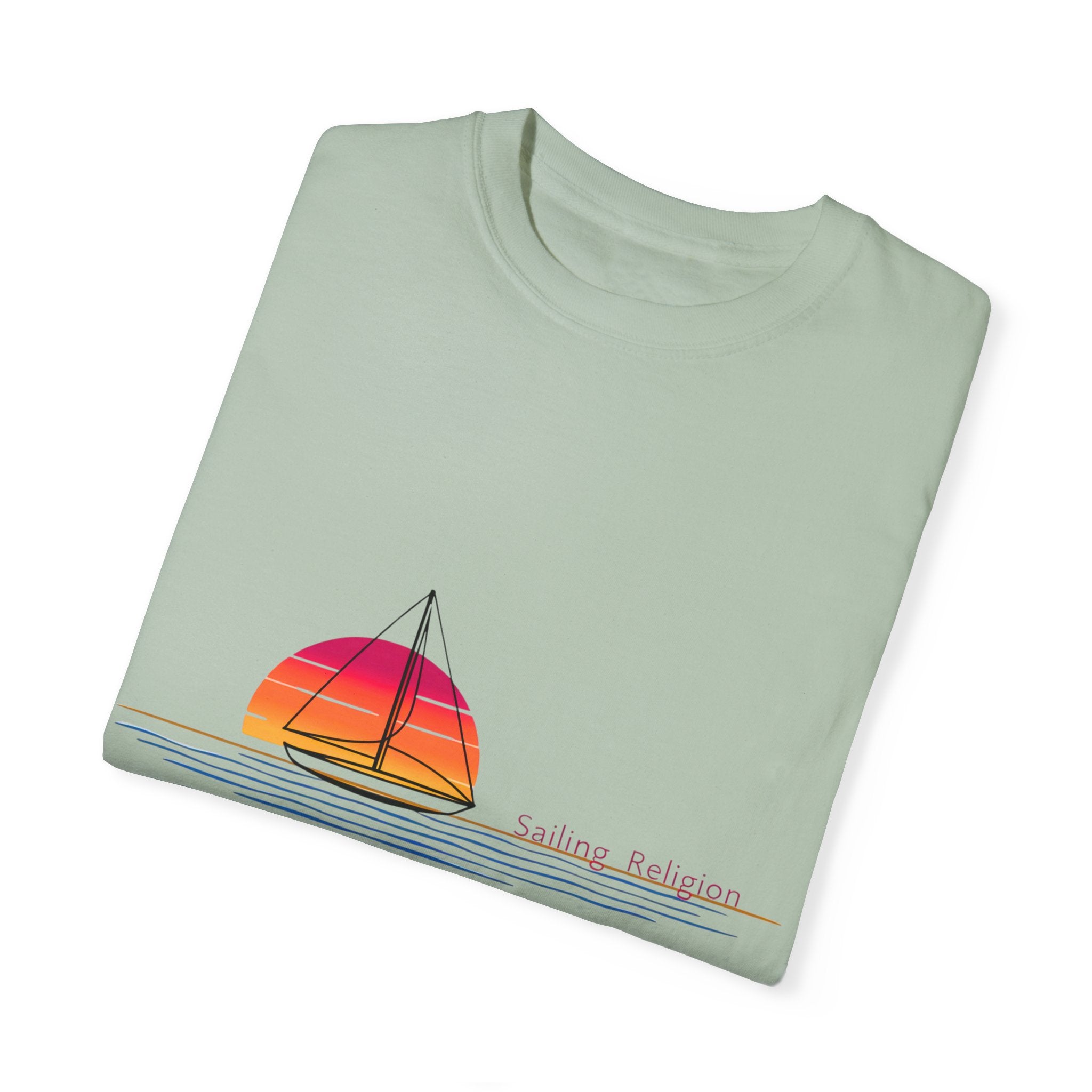 Sailing Religion single line designs Unisex T-shirt