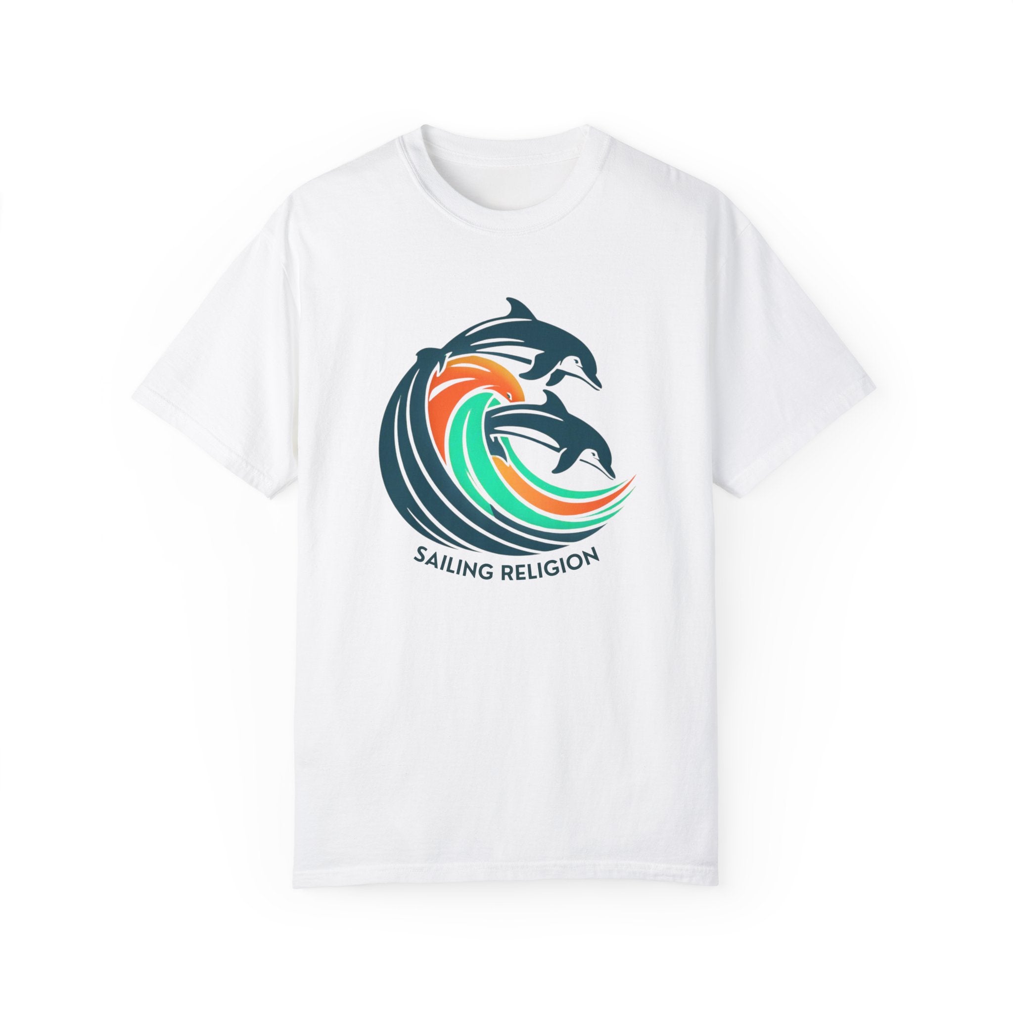 Sailing Religion dolphin Unisex Garment-Dyed T-shirt